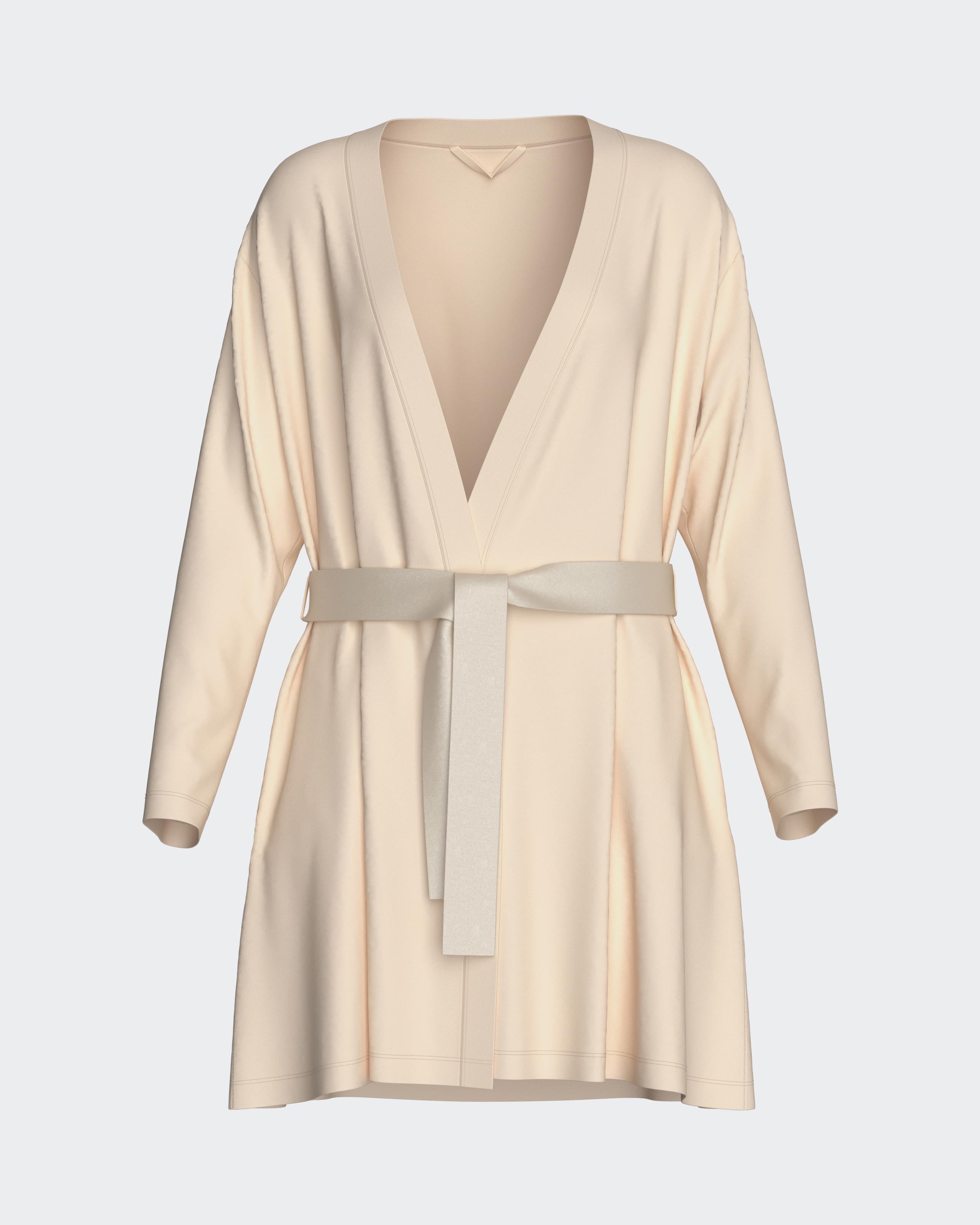 Women's short dressing gown in modal