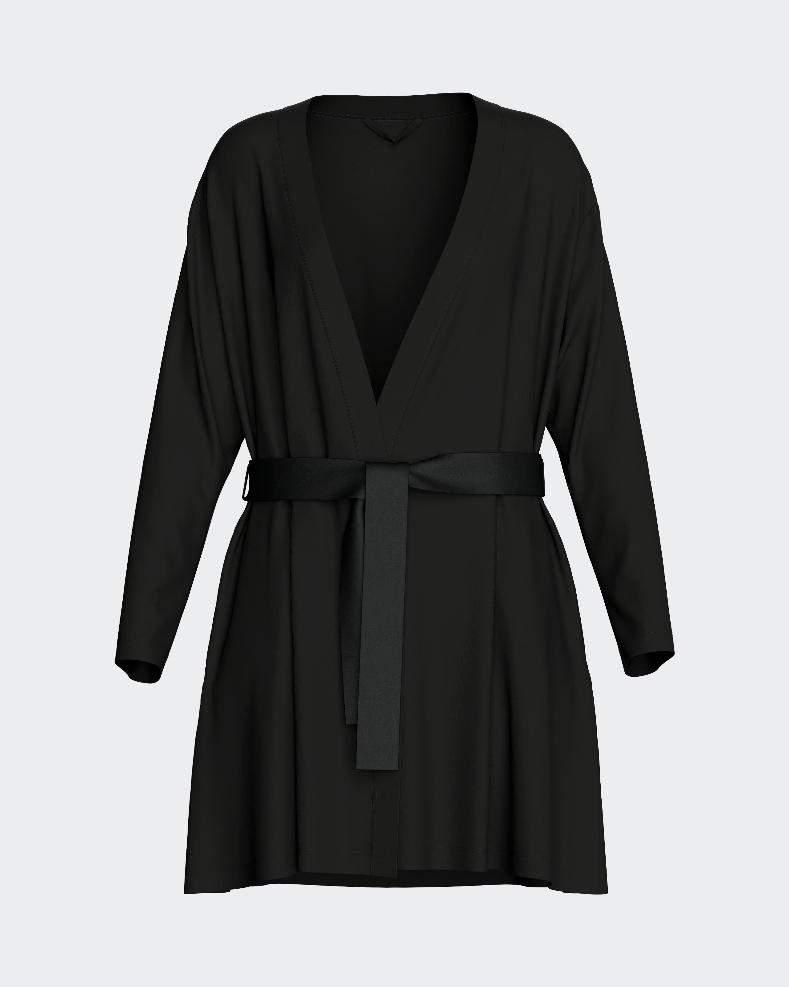 Women's short dressing gown in modal