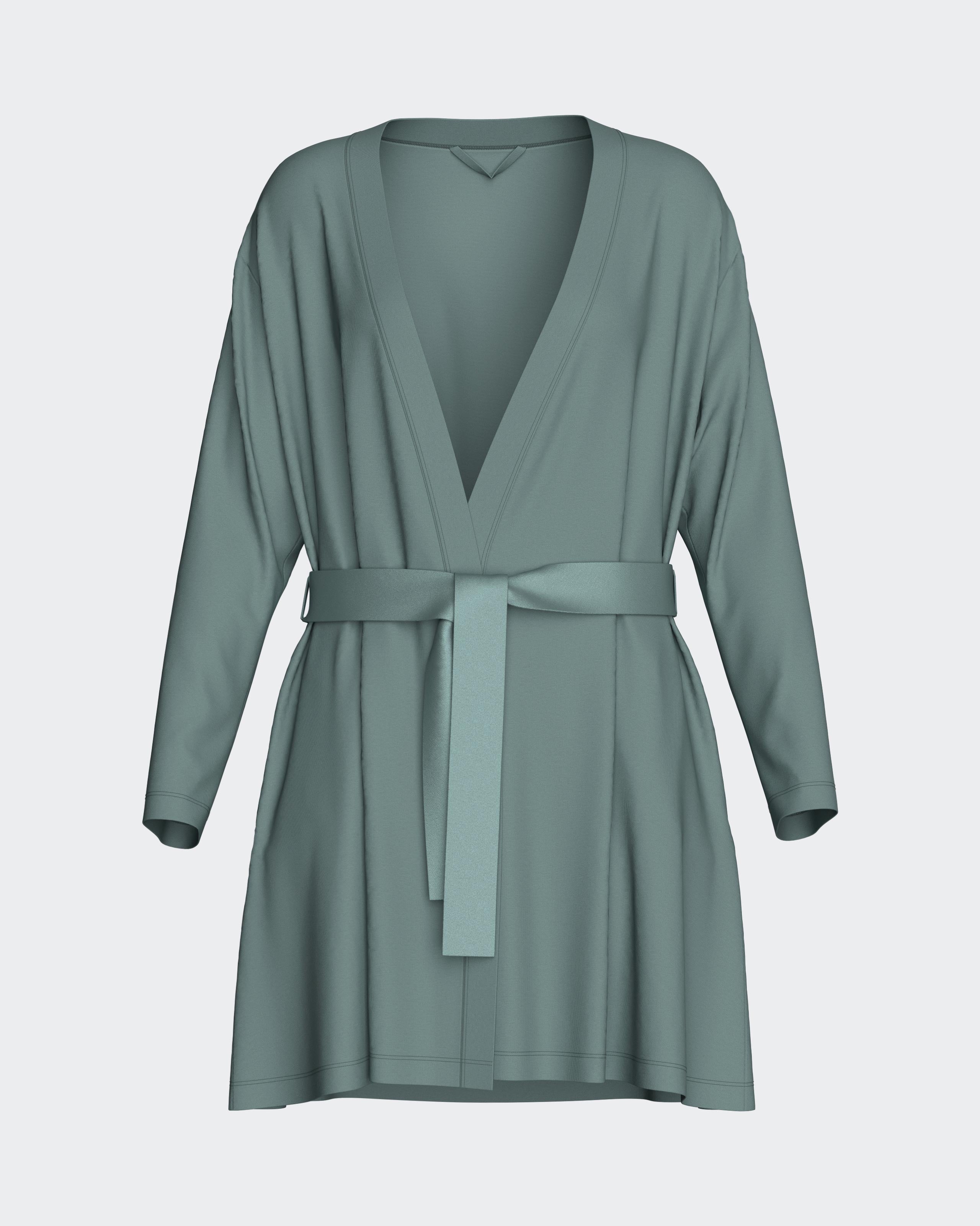 Women's short dressing gown in modal