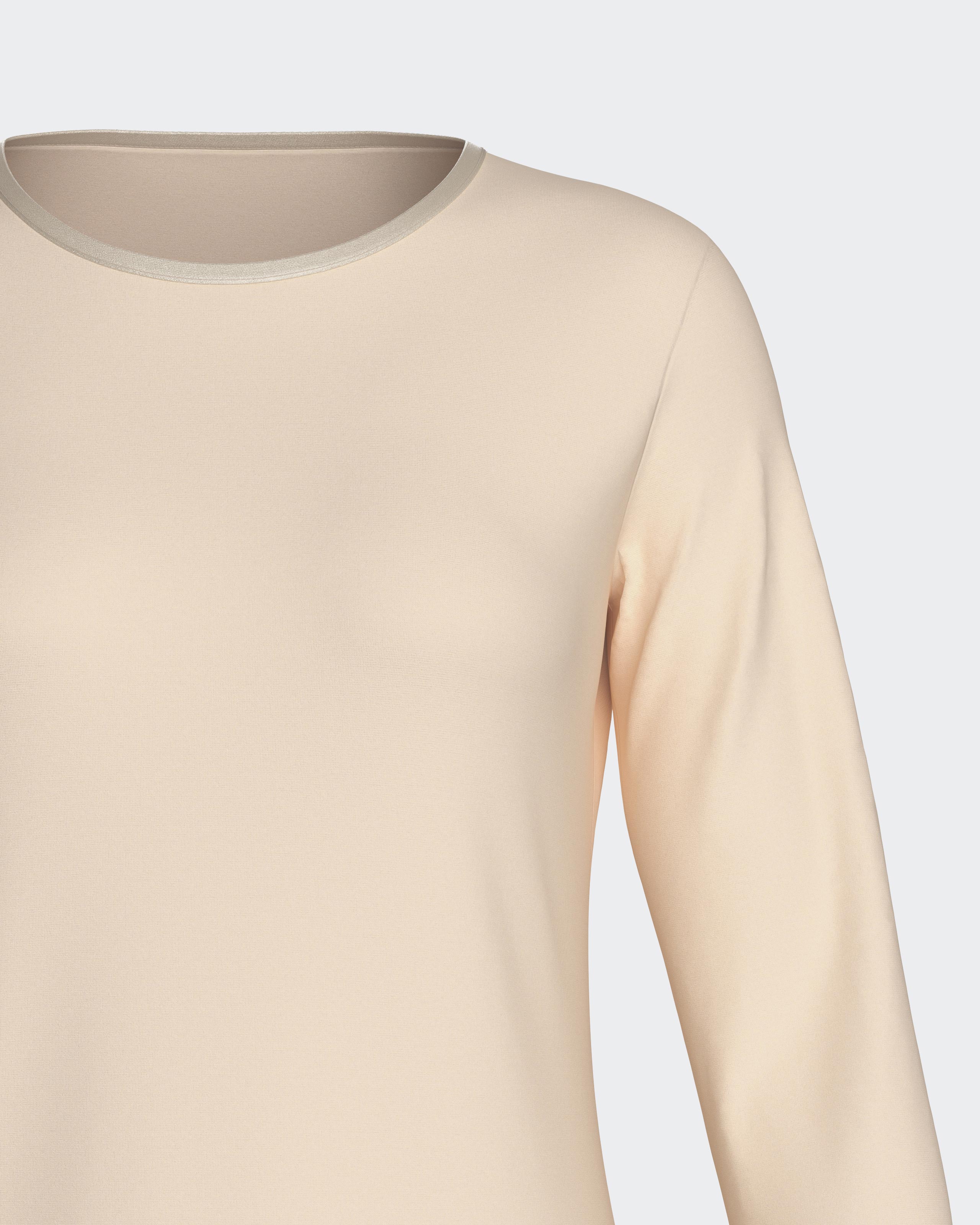 Camisa de dormir lisa em Modal