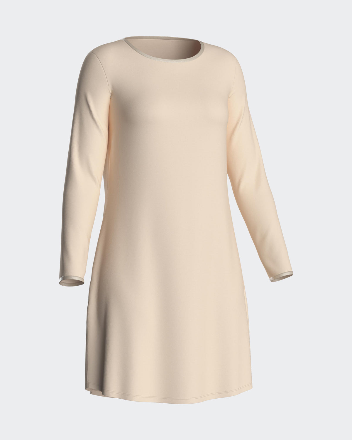 Chemise de nuit unie en modal
