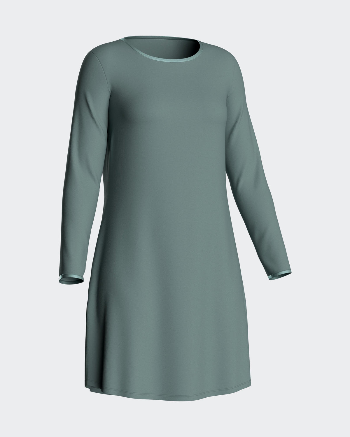 Chemise de nuit unie en modal