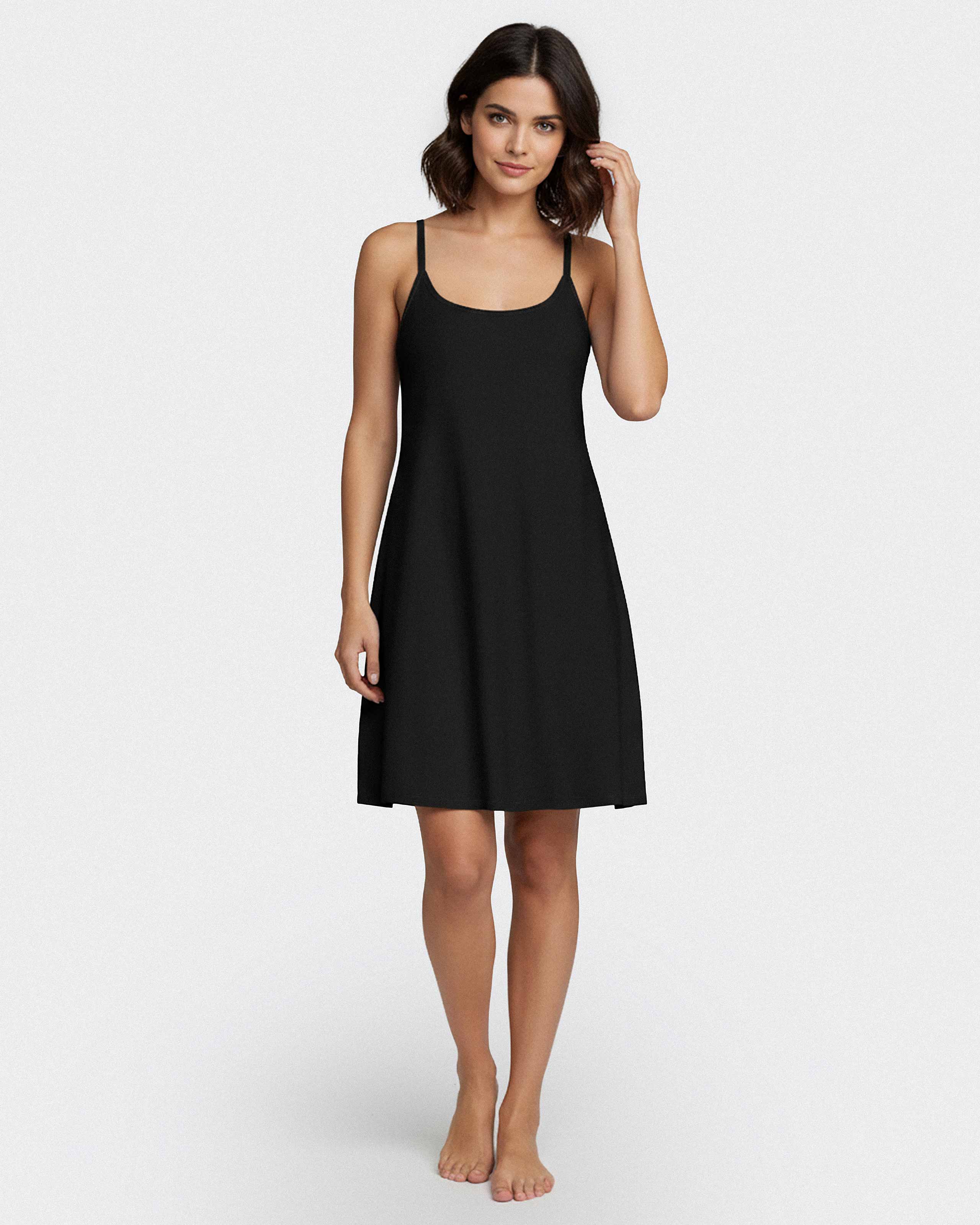 Nightdress with straps in Modal