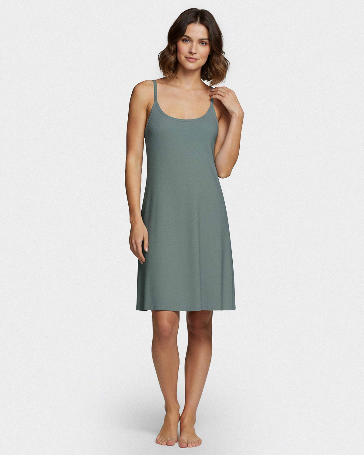 Nightdress with straps in Modal