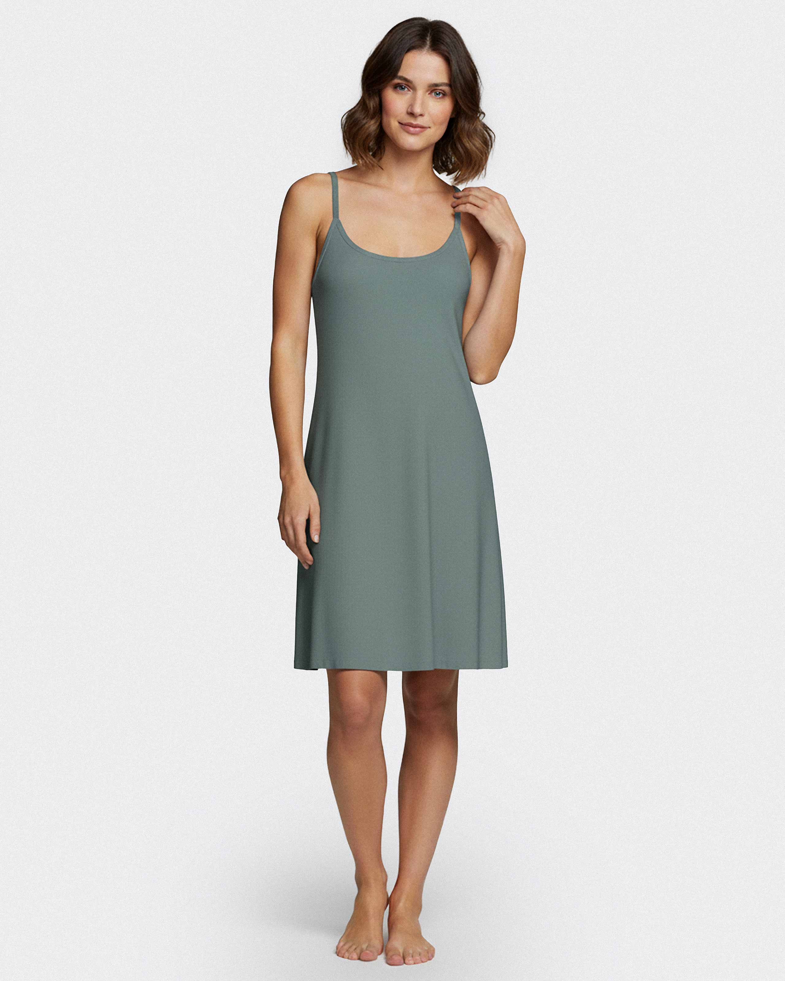 Nightdress with straps in Modal
