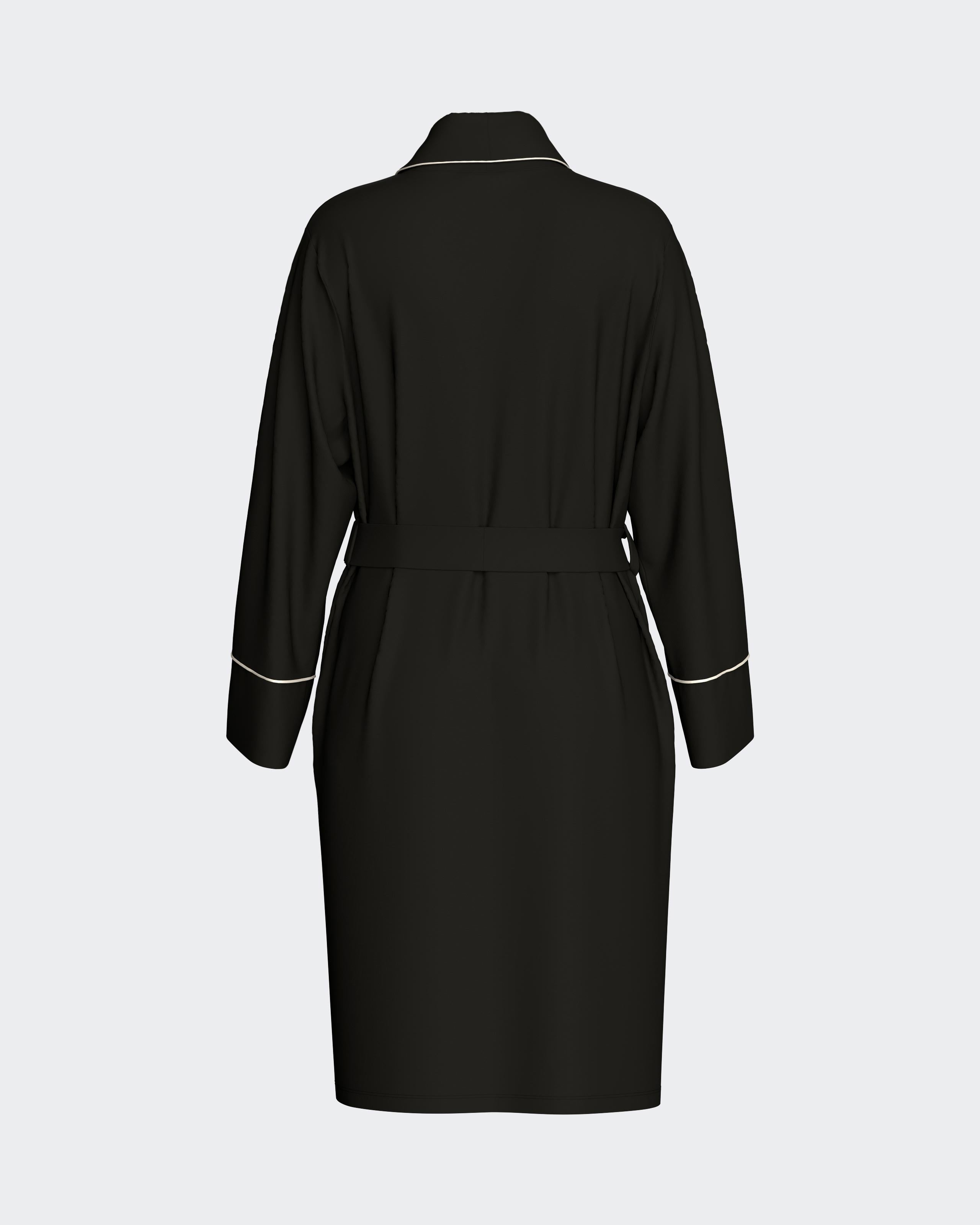 Morgenkåbe i blød modal og polyester