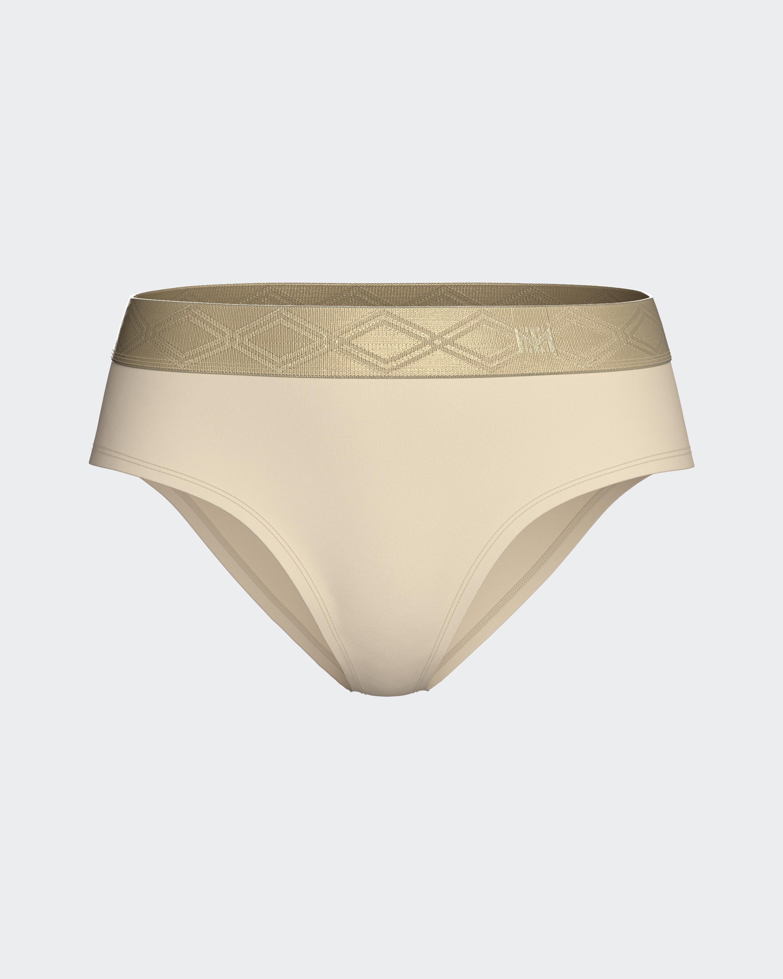 Cueca com cintura elástica em Lyocell