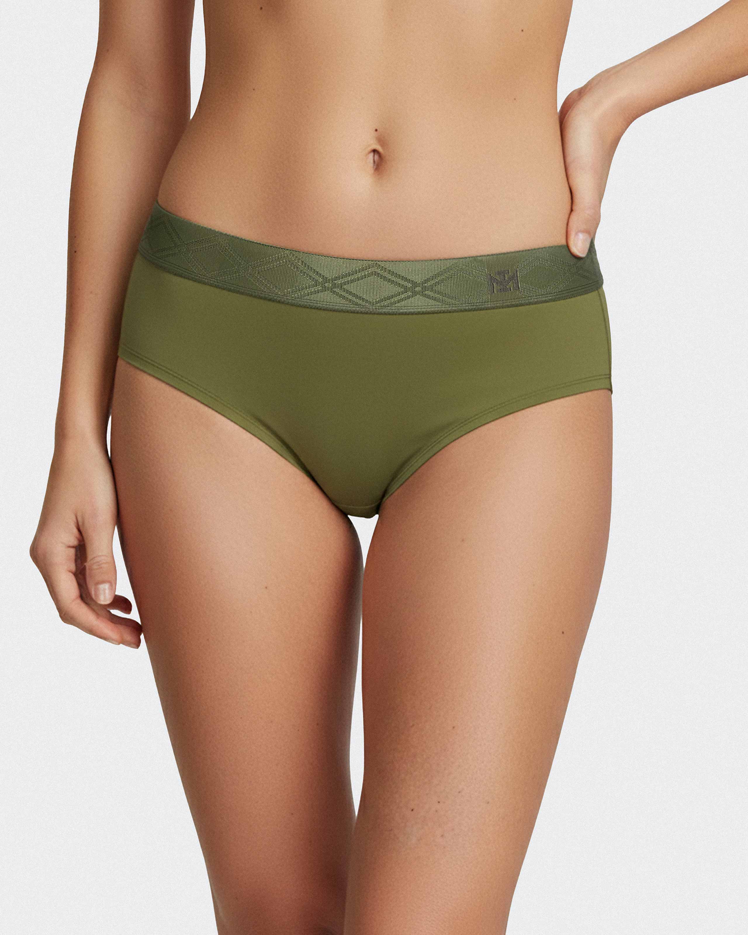 Panties with elasticated waistband in Lyocell
