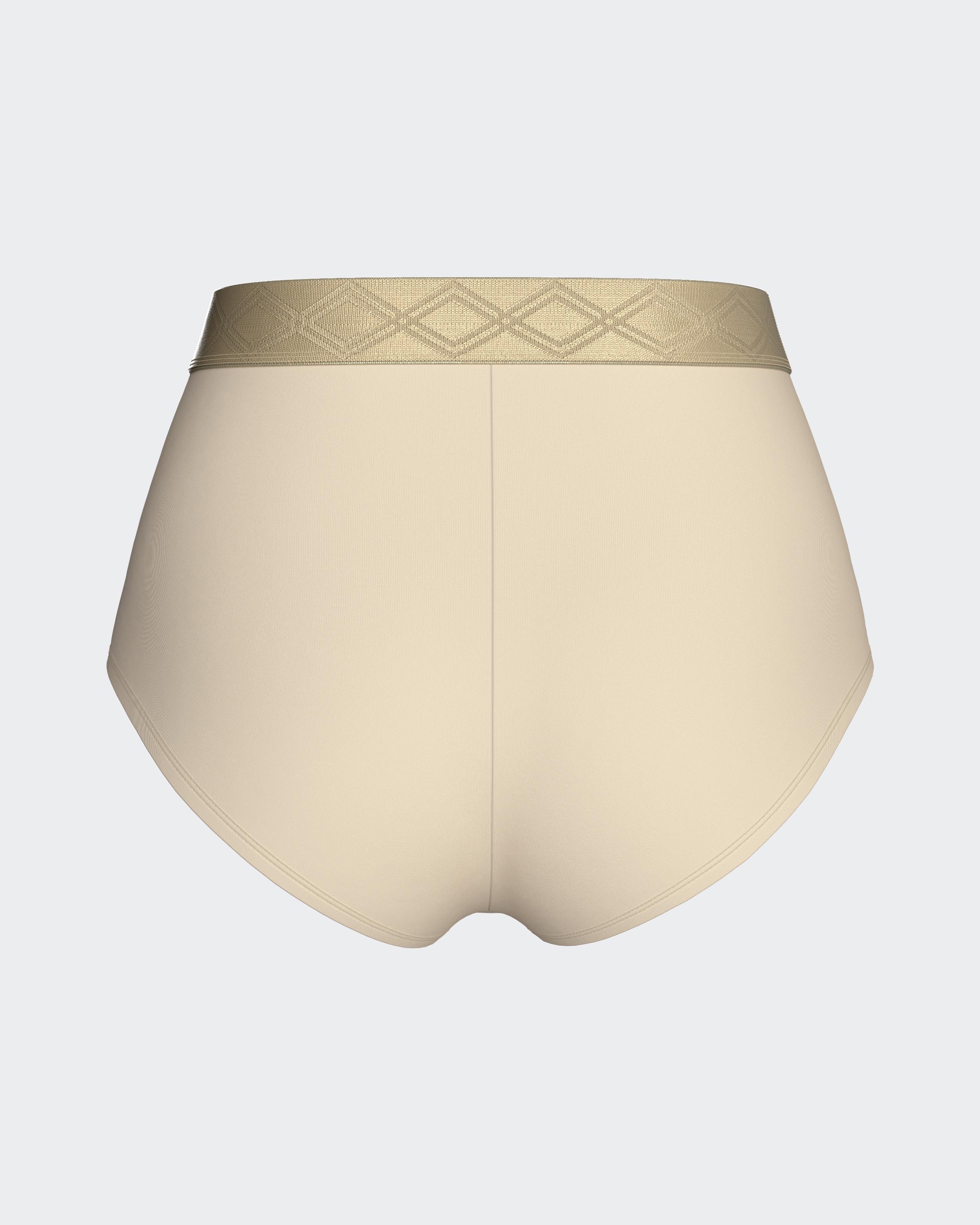 Cueca com cintura elástica em Lyocell