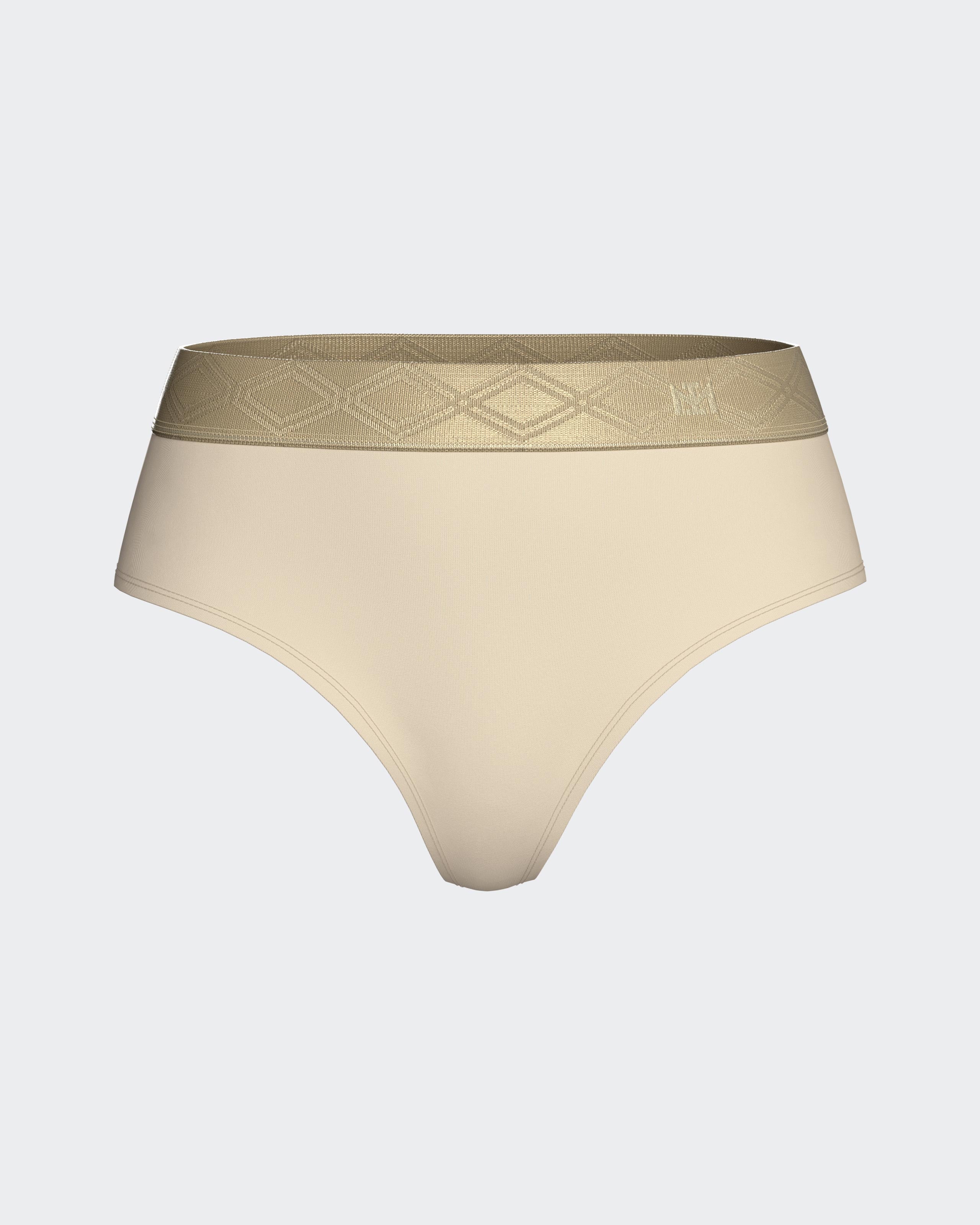 Thong with elasticated waistband in Lyocell