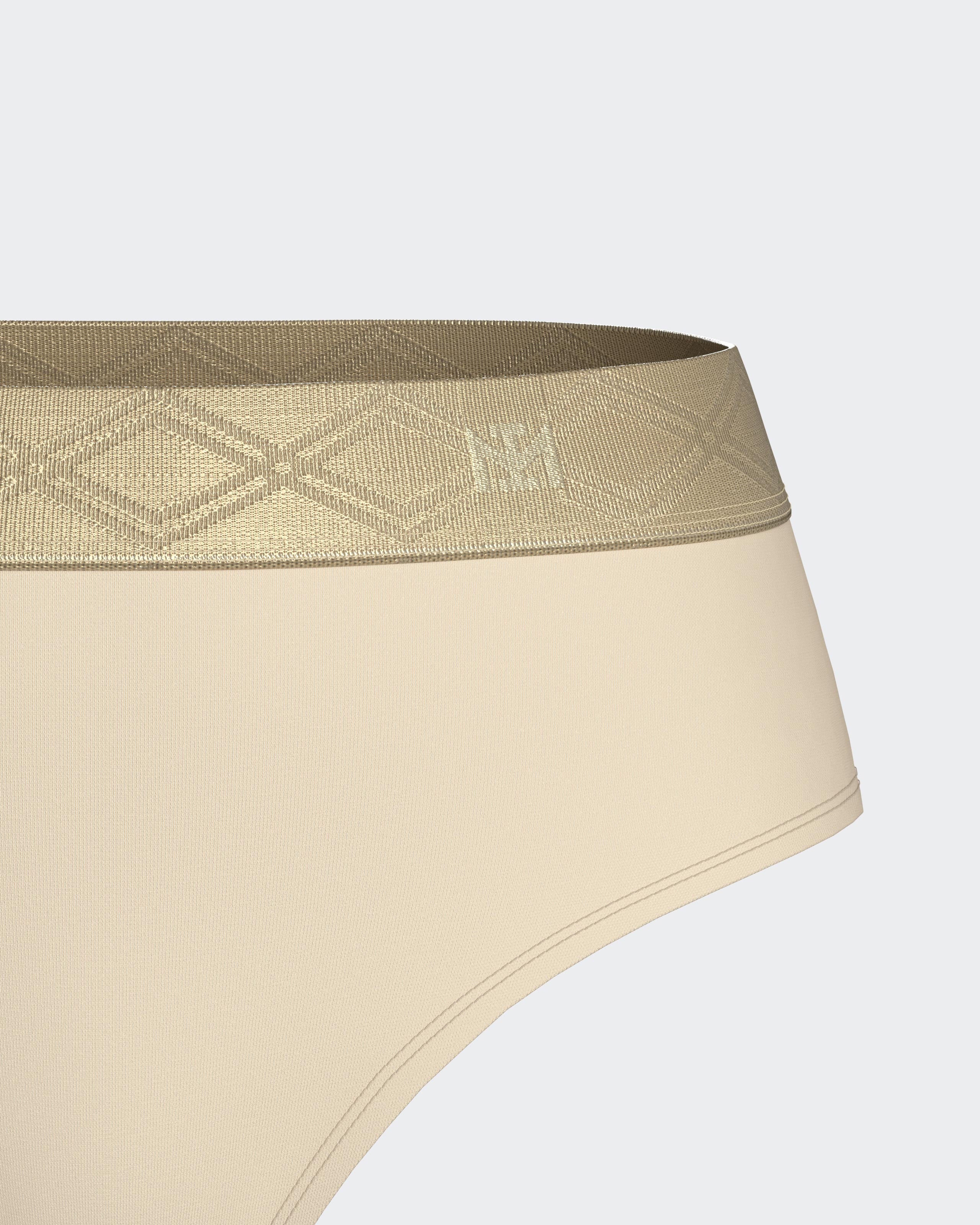 Tanga con cintura elástica en Lyocell