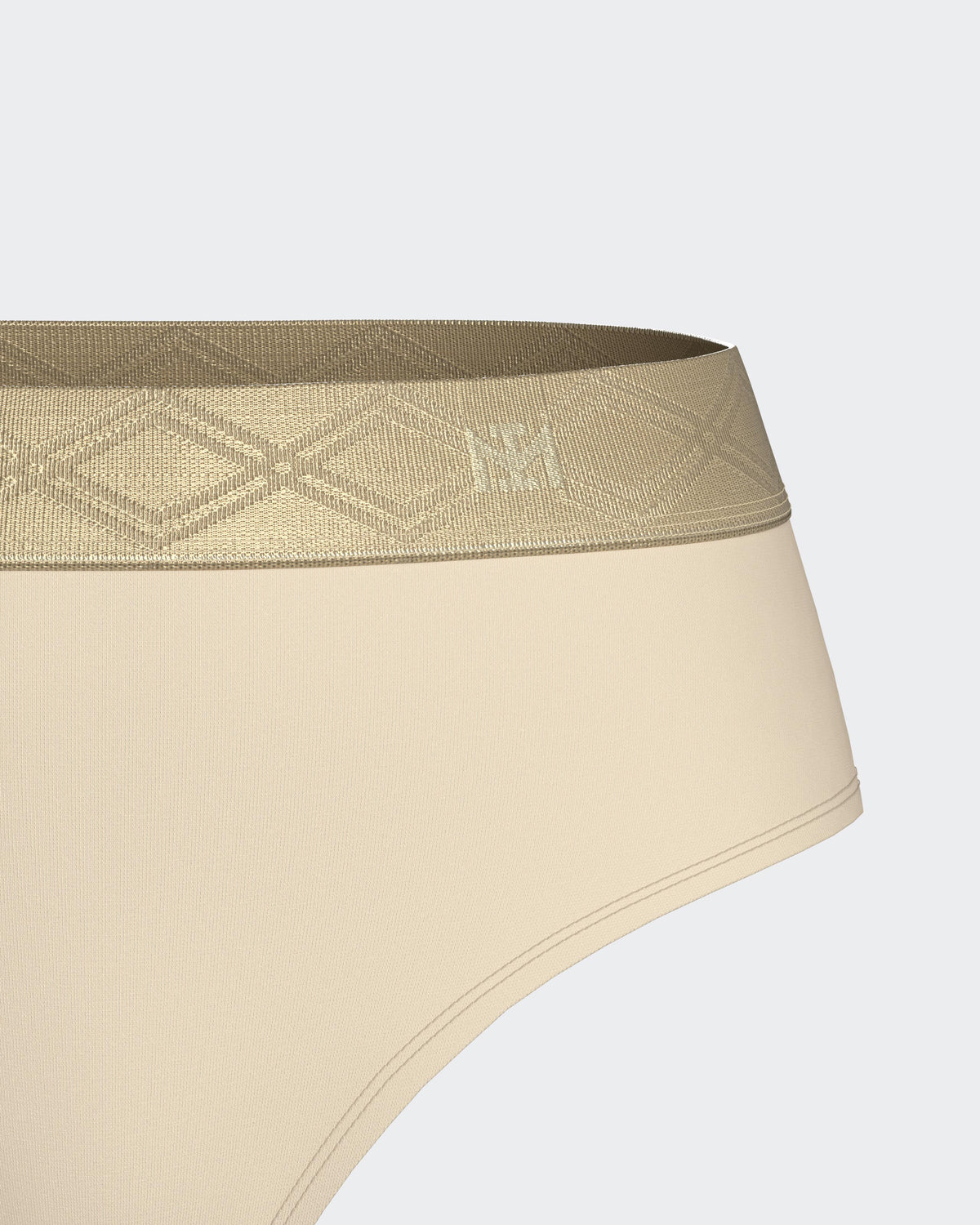 Thong with elasticated waistband in Lyocell