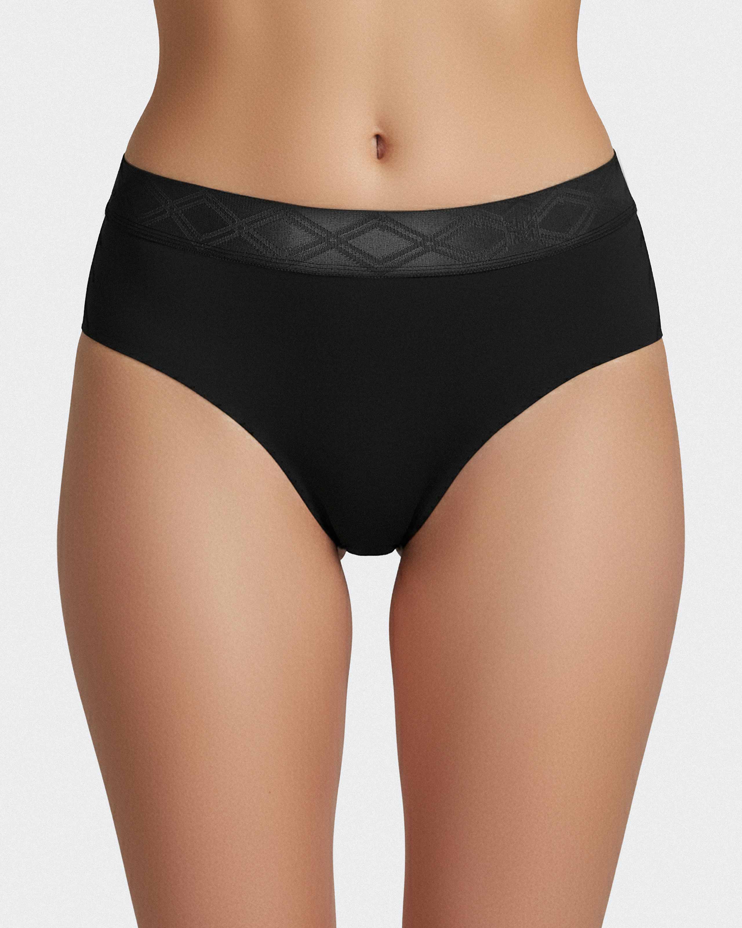 Thong with elasticated waistband in Lyocell