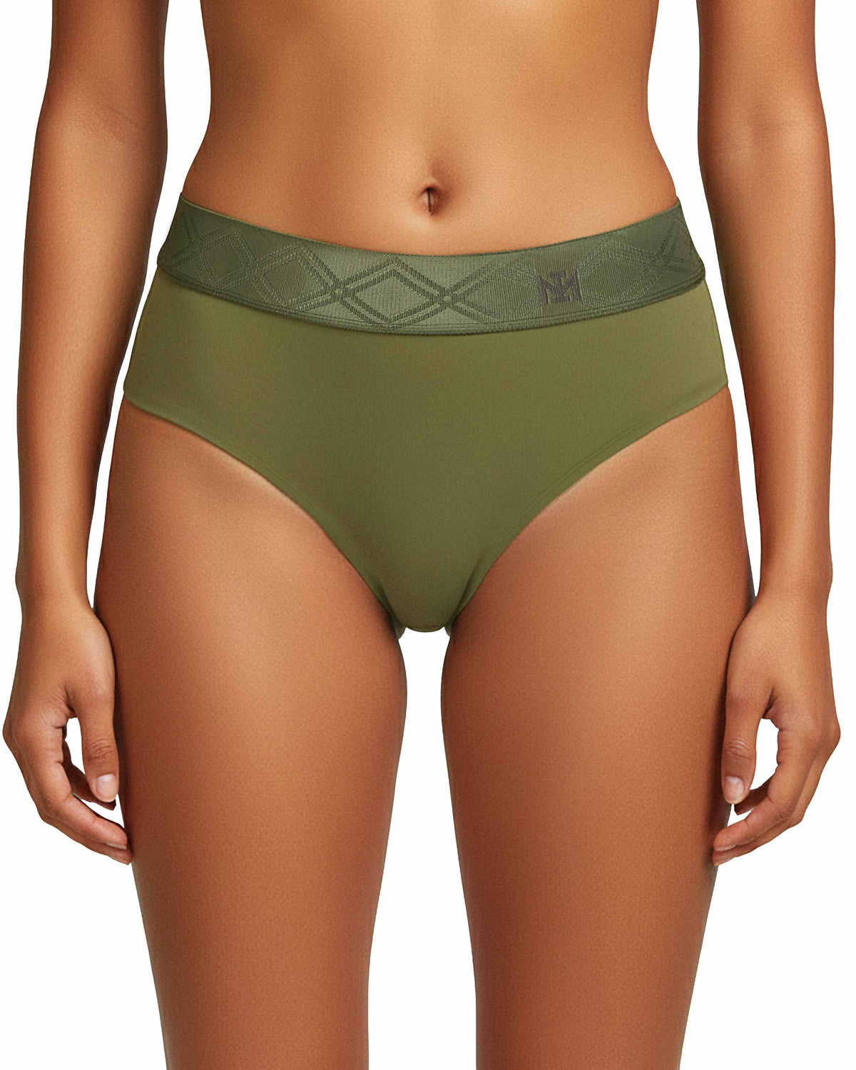 Tanga con cintura elástica en Lyocell