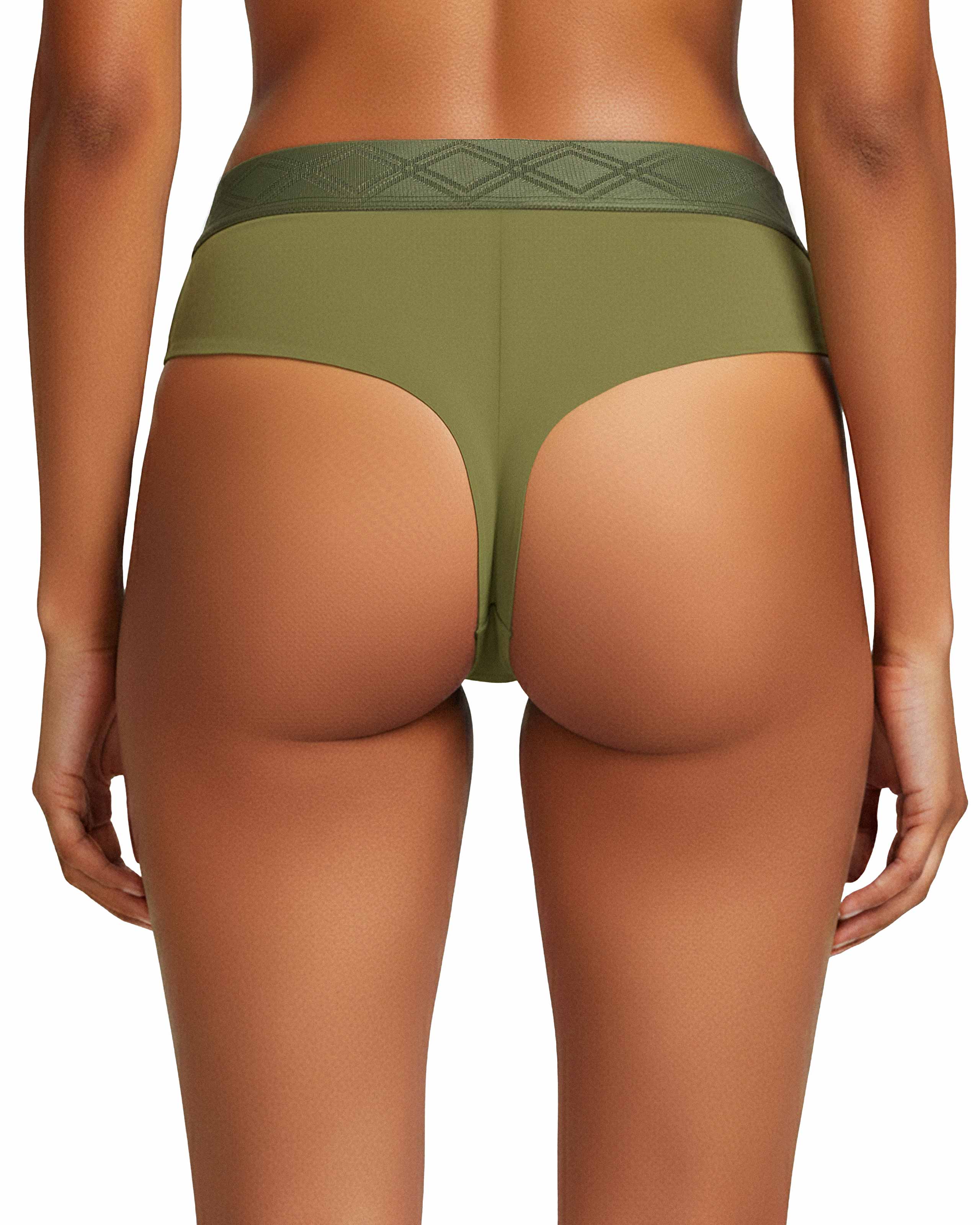 Thong with elasticated waistband in Lyocell
