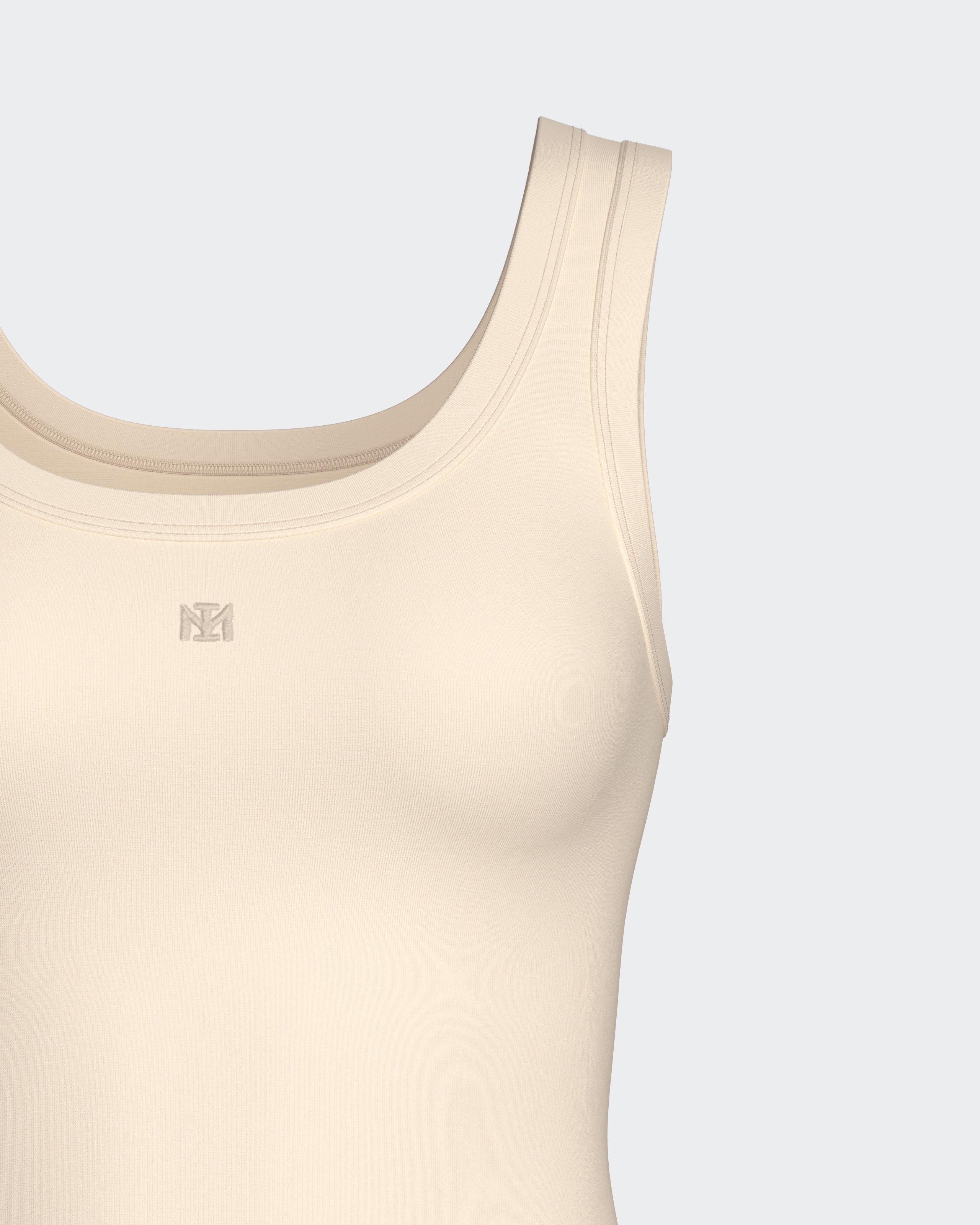 Top with wide straps in Lyocell