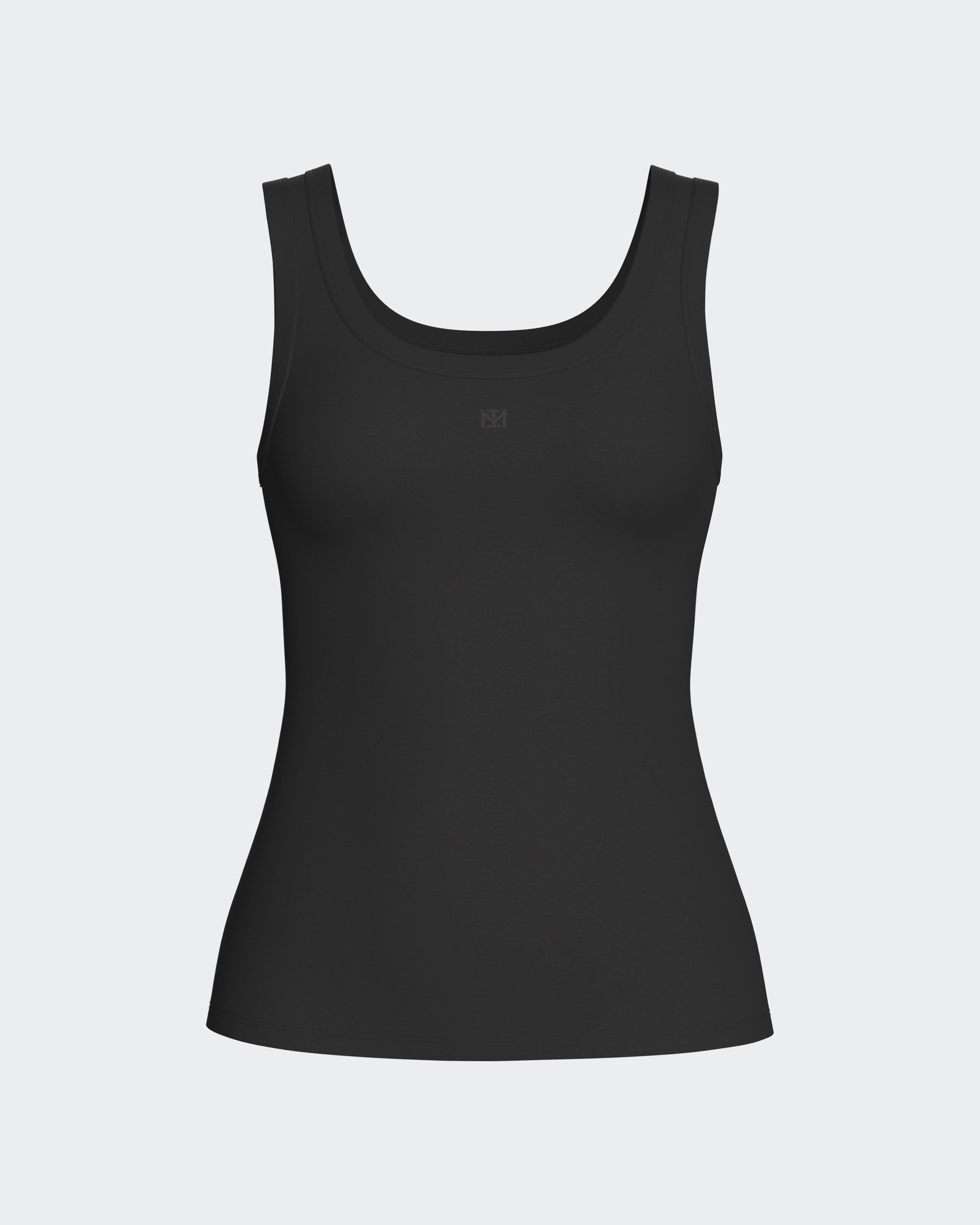 Top with wide straps in Lyocell