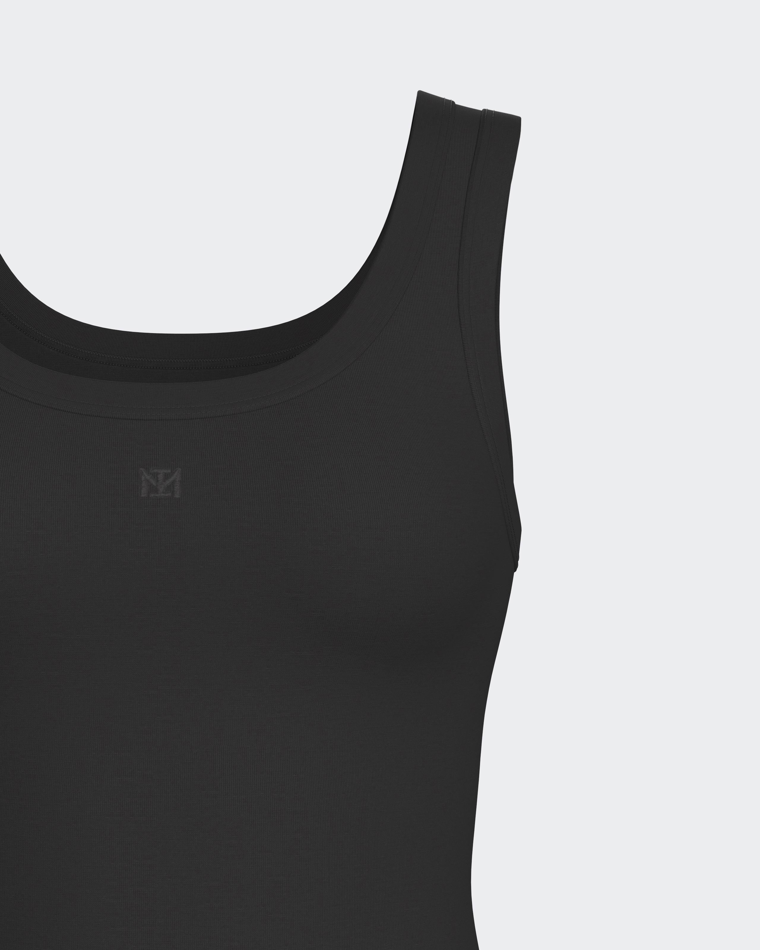 Top with wide straps in Lyocell