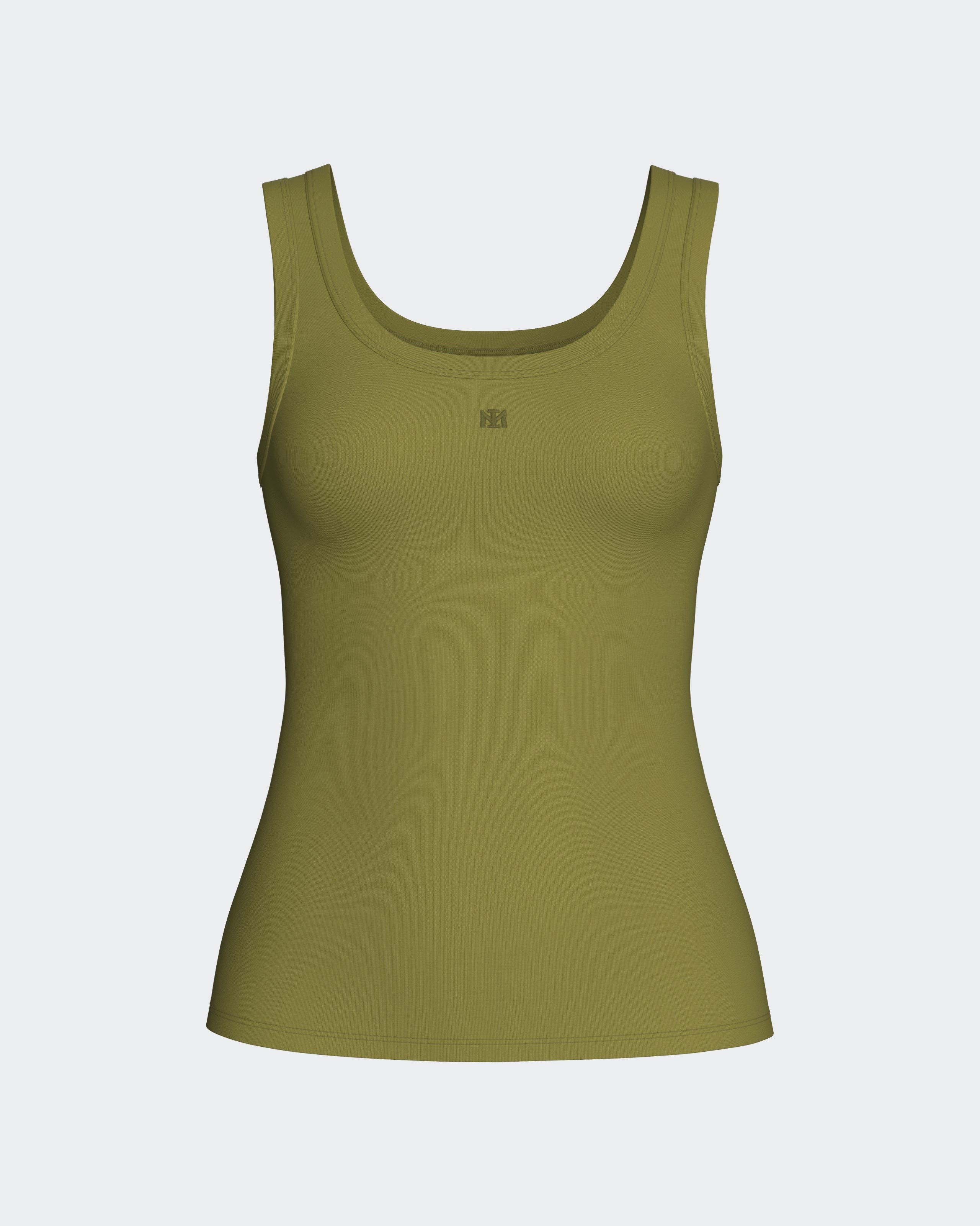 Top with wide straps in Lyocell