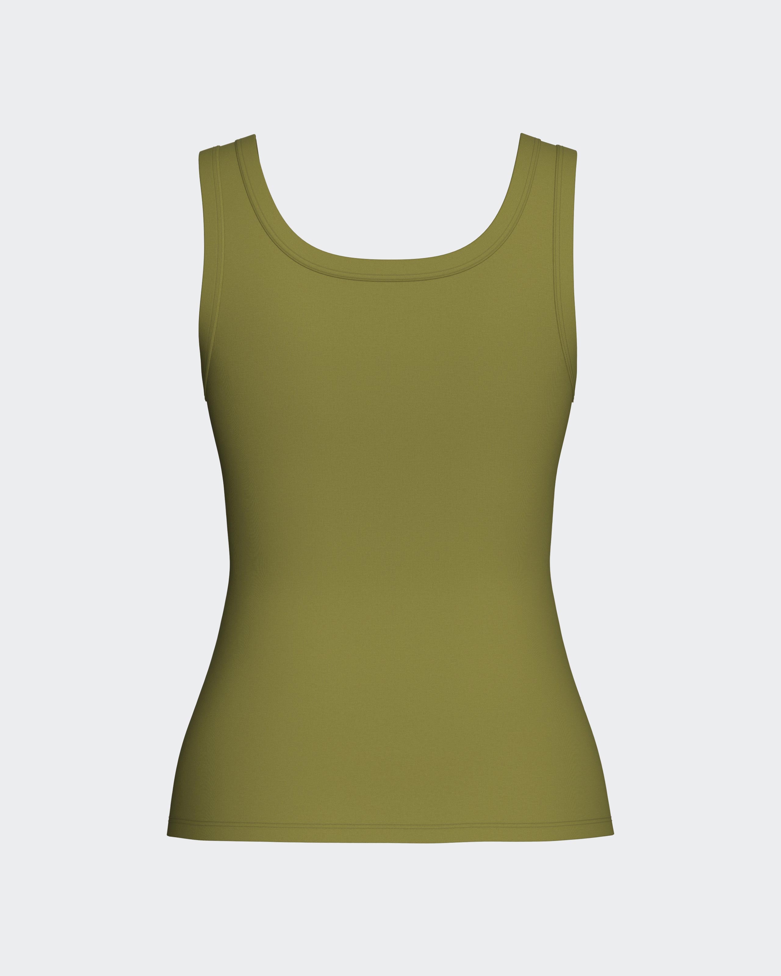Top with wide straps in Lyocell