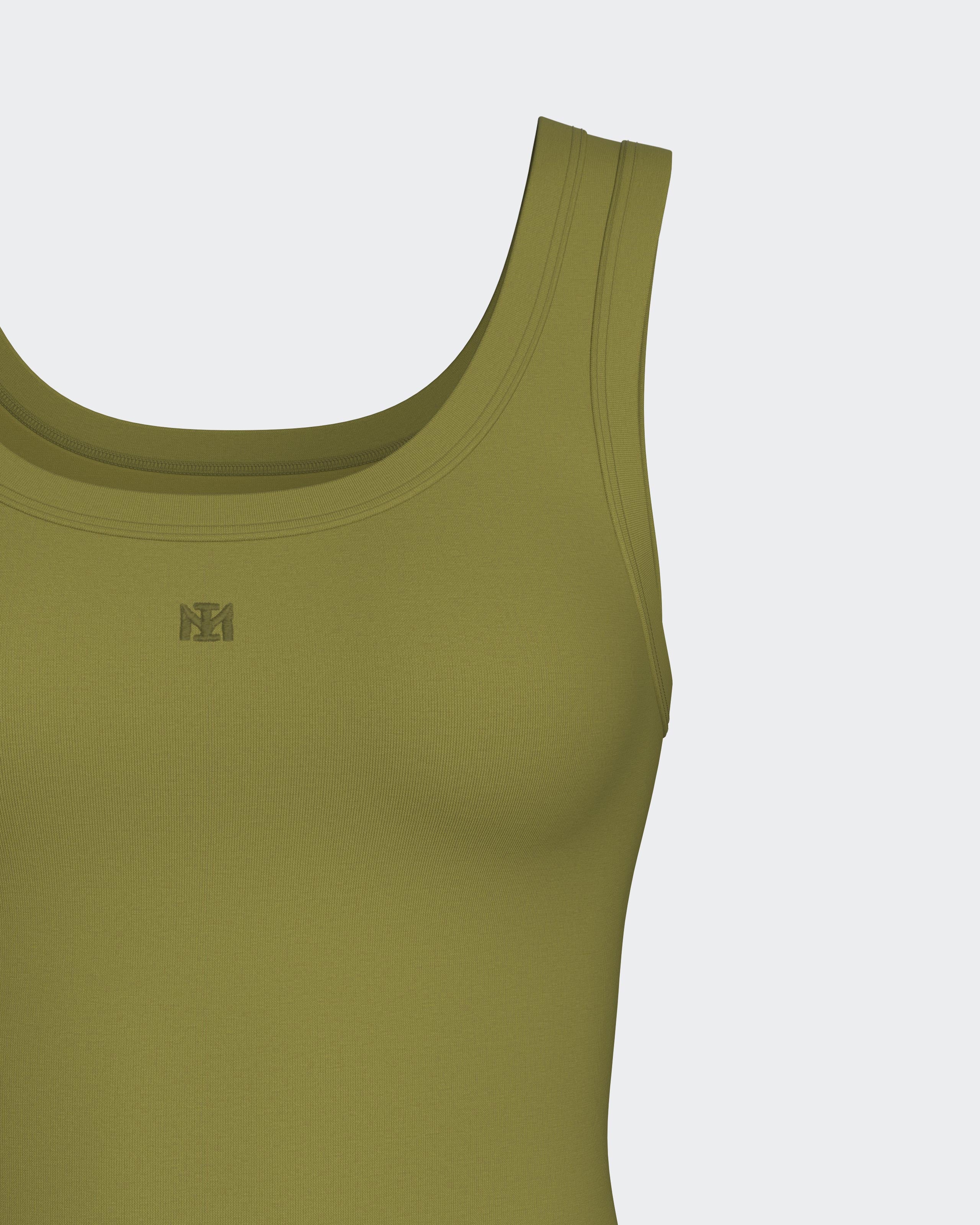 Top with wide straps in Lyocell