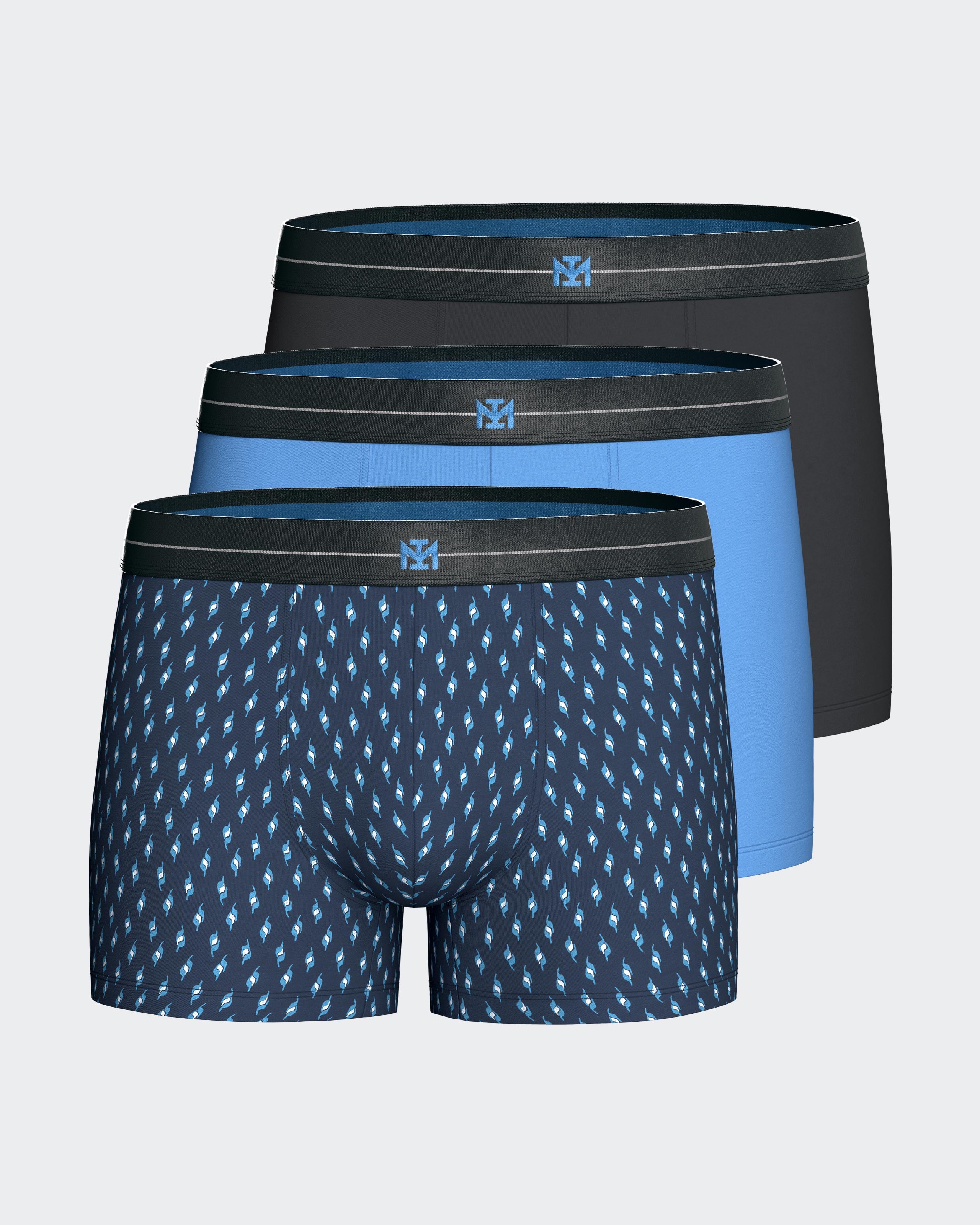 Pack 3 Boxers de hombre en Algodón