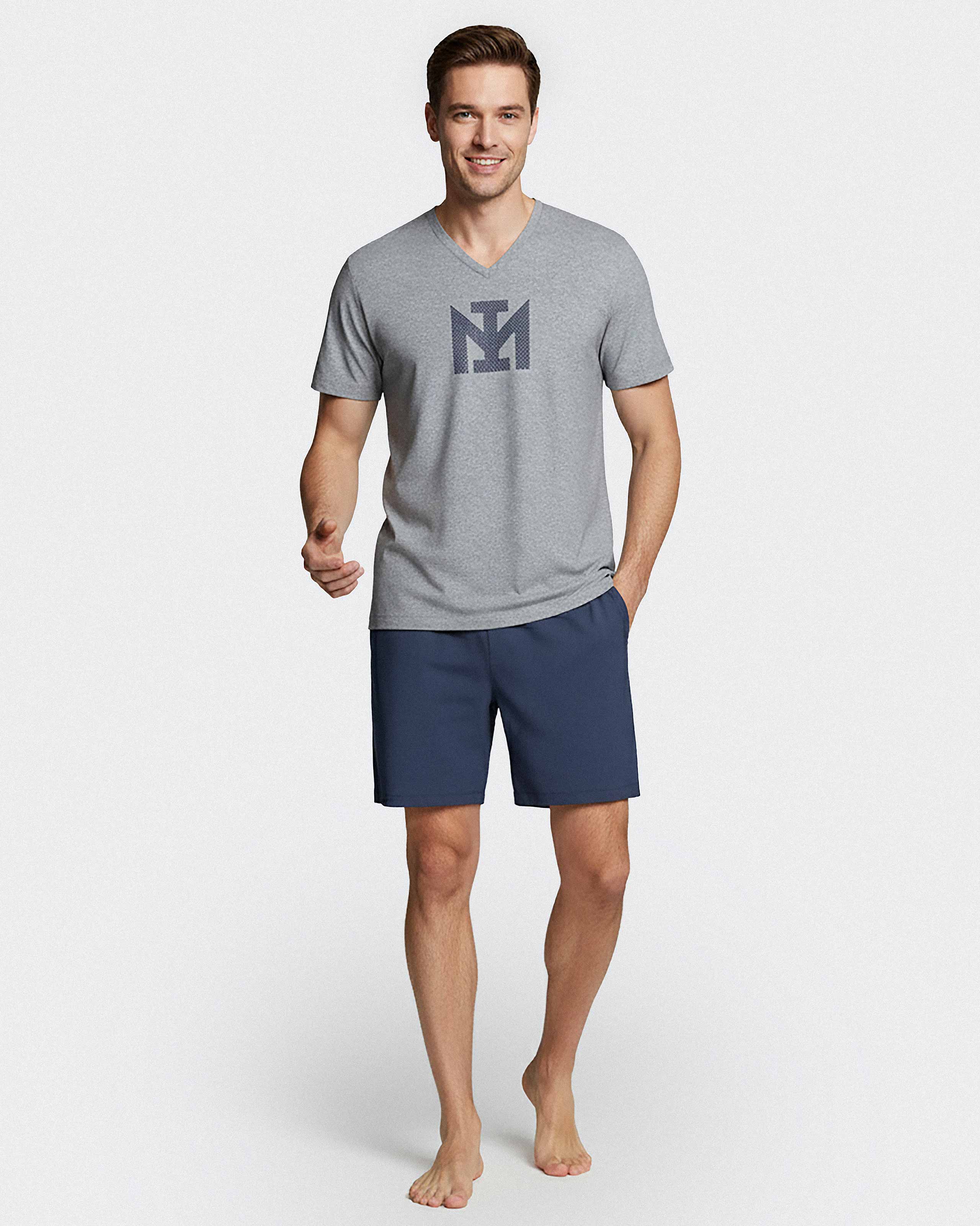 Men's cotton short pyjamas