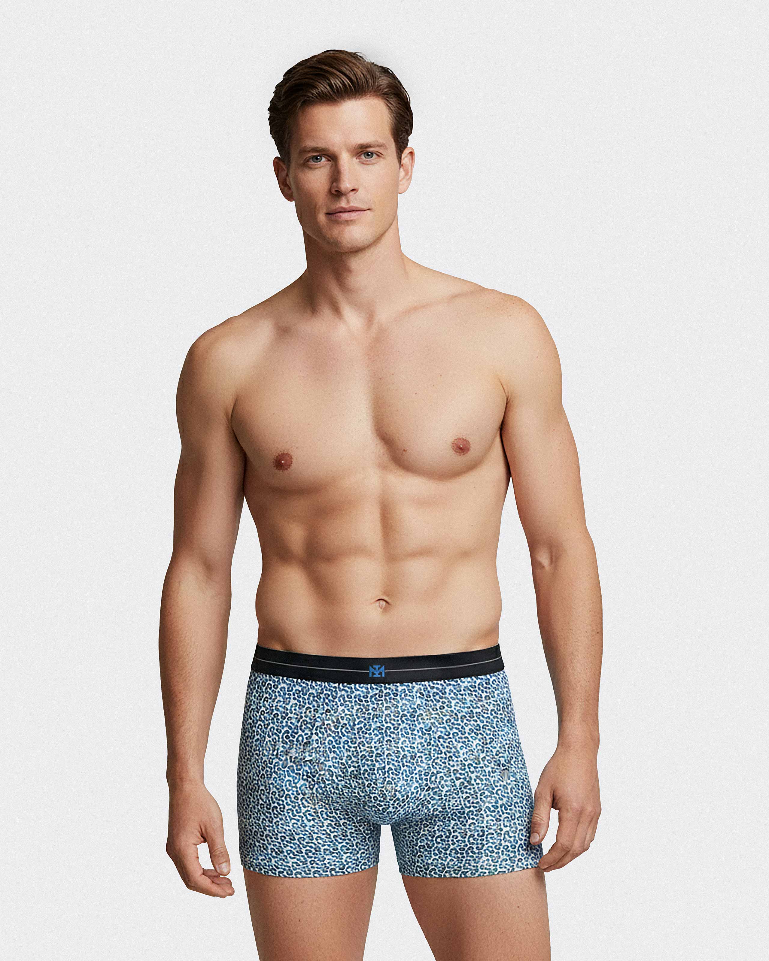 Pack of 2 men's cotton boxer
