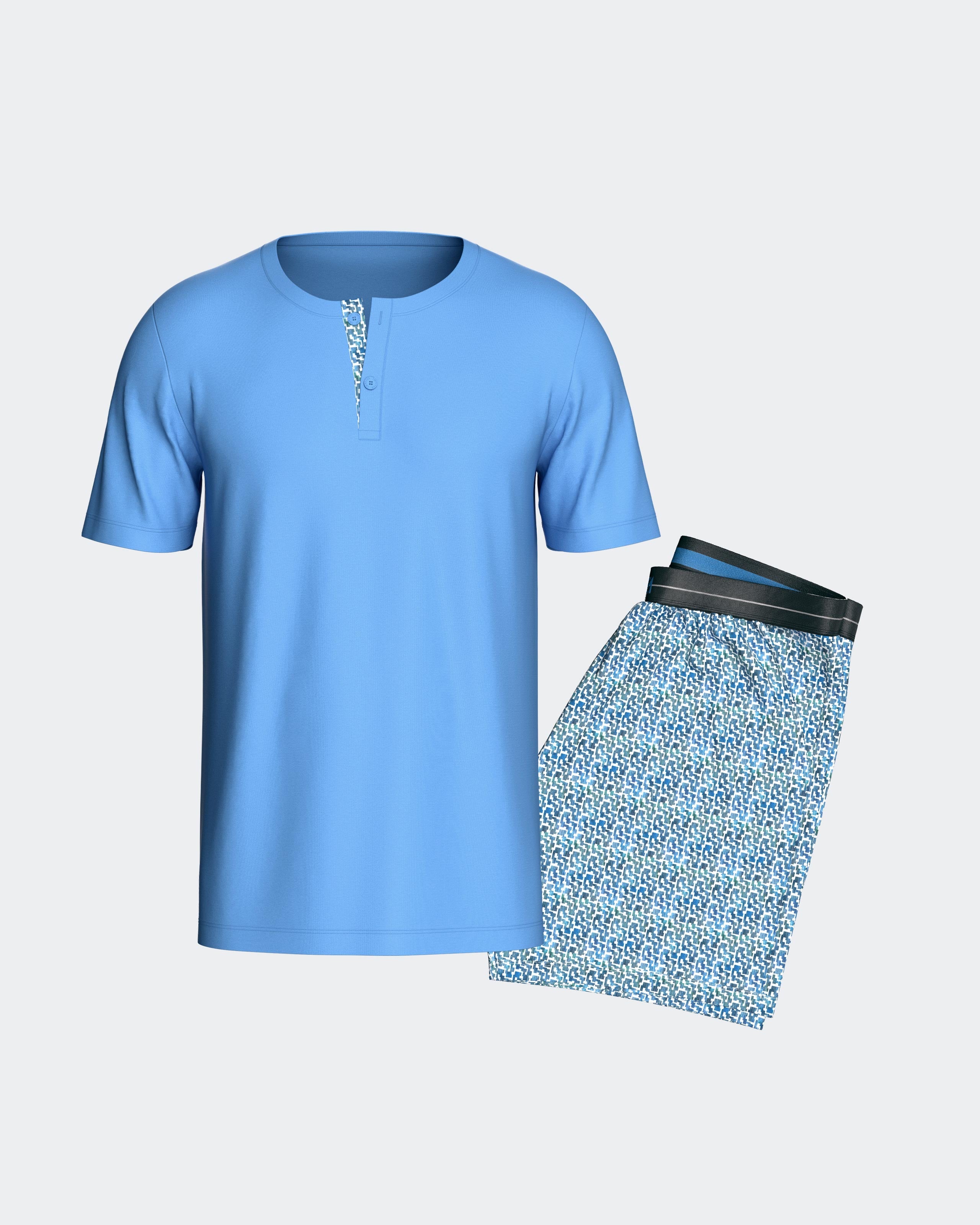 Pyjama court d'homme en Coton