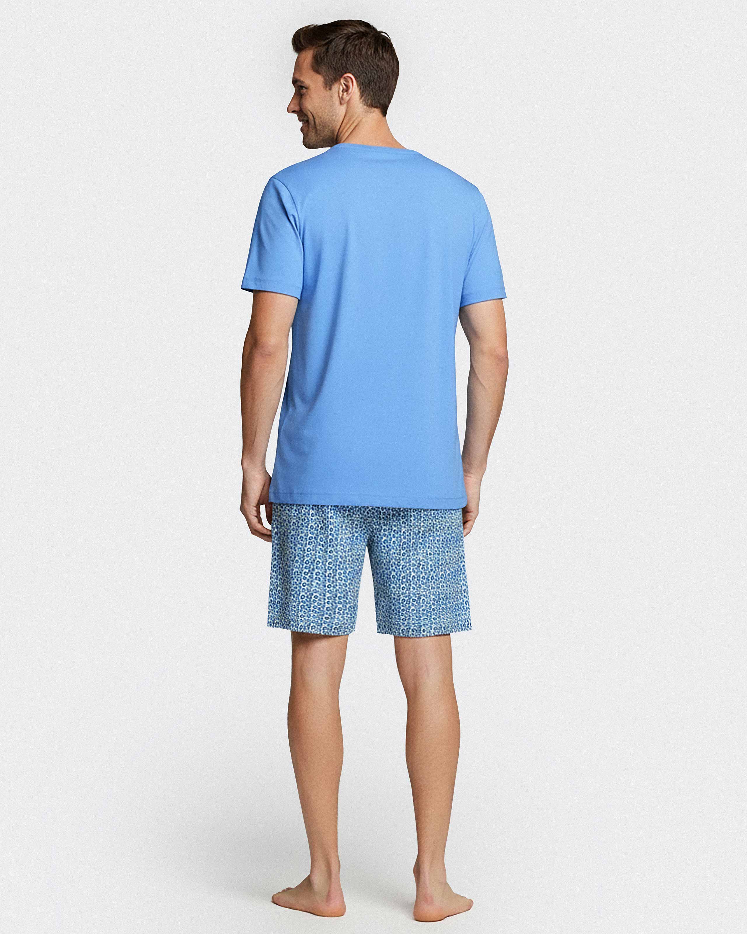 Kurzer Herren-Pyjama aus Baumwolle