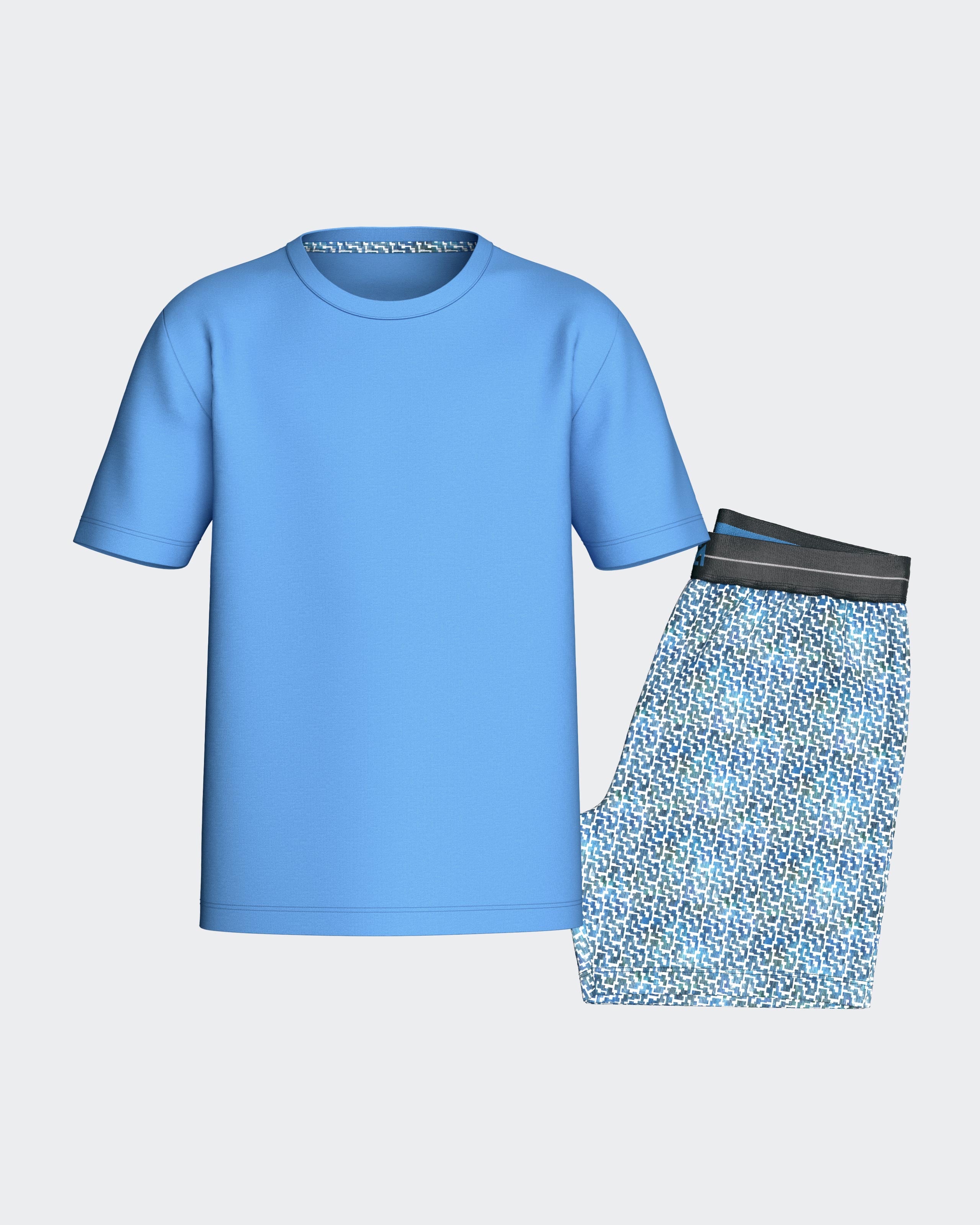 Kurzer Jungen‑Pyjama aus Baumwolle