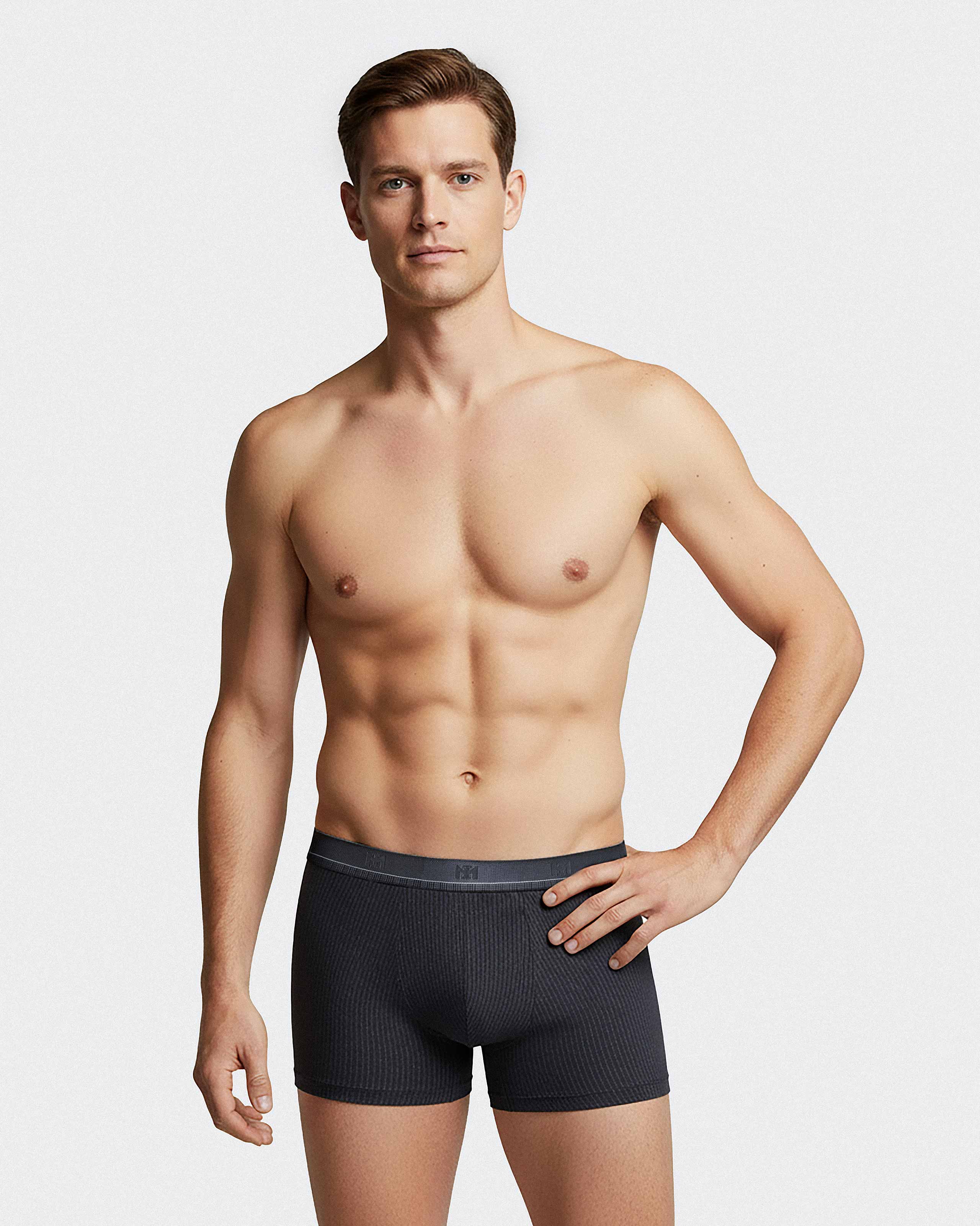 Pack of 2 men's boxer in cotton modal
