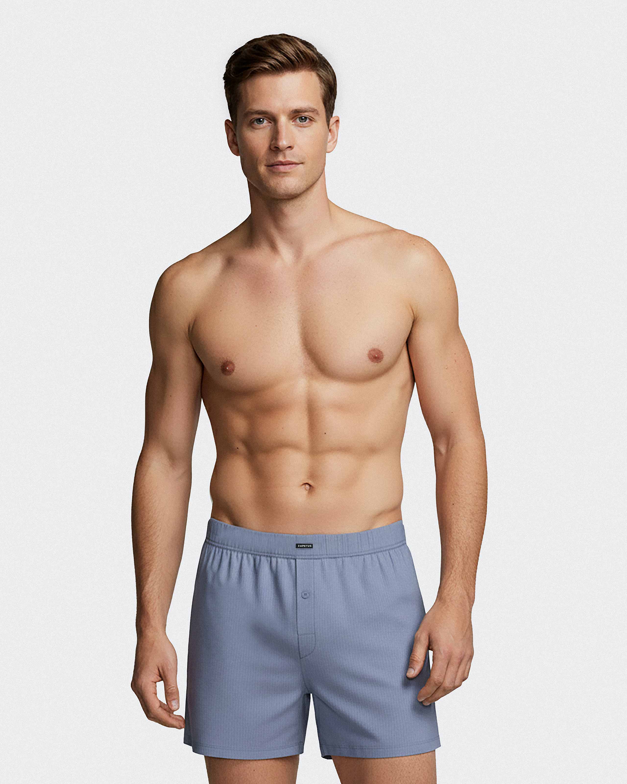 Boxershort de homem com botão em Algodão Modal