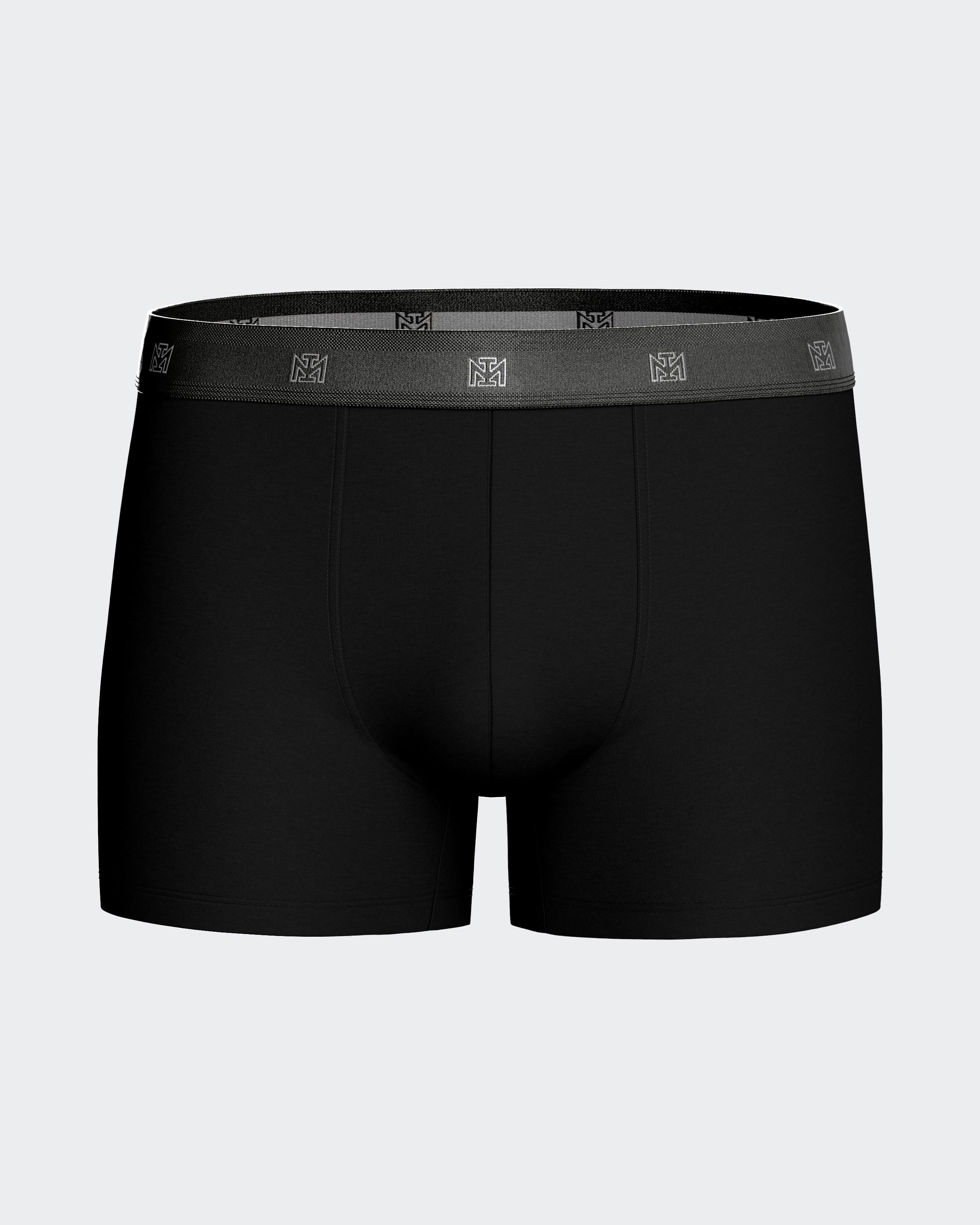 5er-Pack einfarbige Boxershorts aus Baumwolle