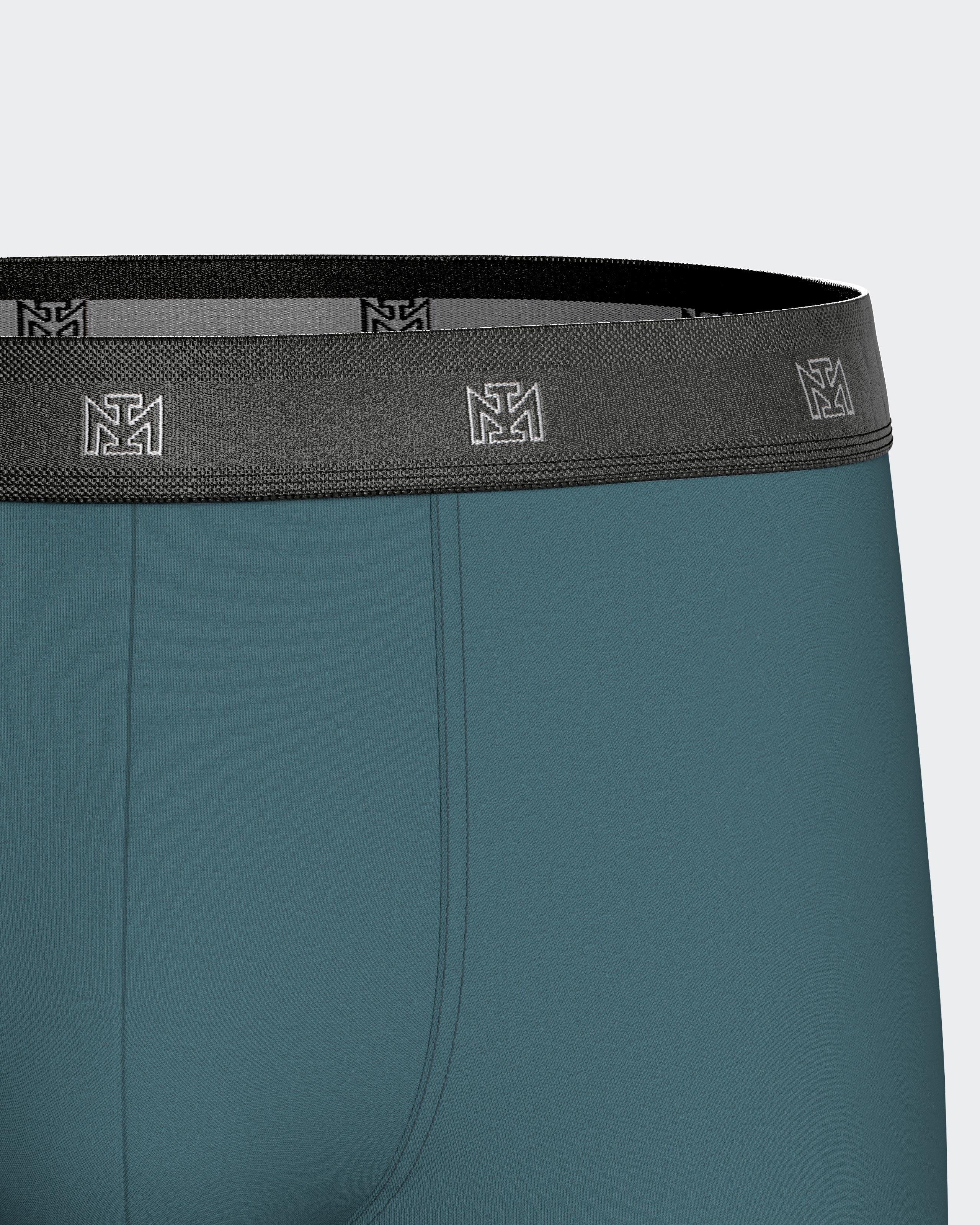 5er-Pack einfarbige Boxershorts aus Baumwolle