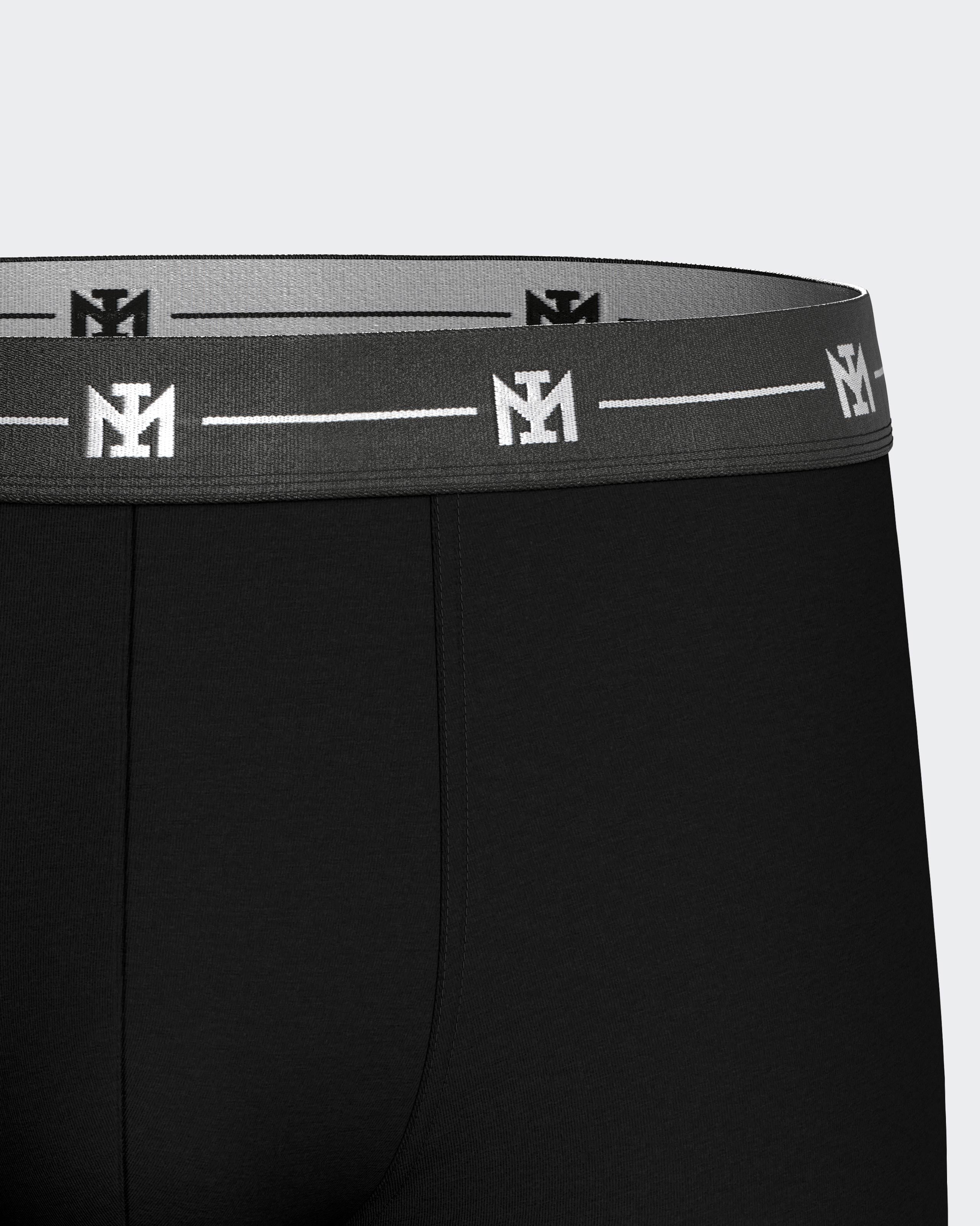 5er-Pack einfarbige Boxershorts aus Baumwolle