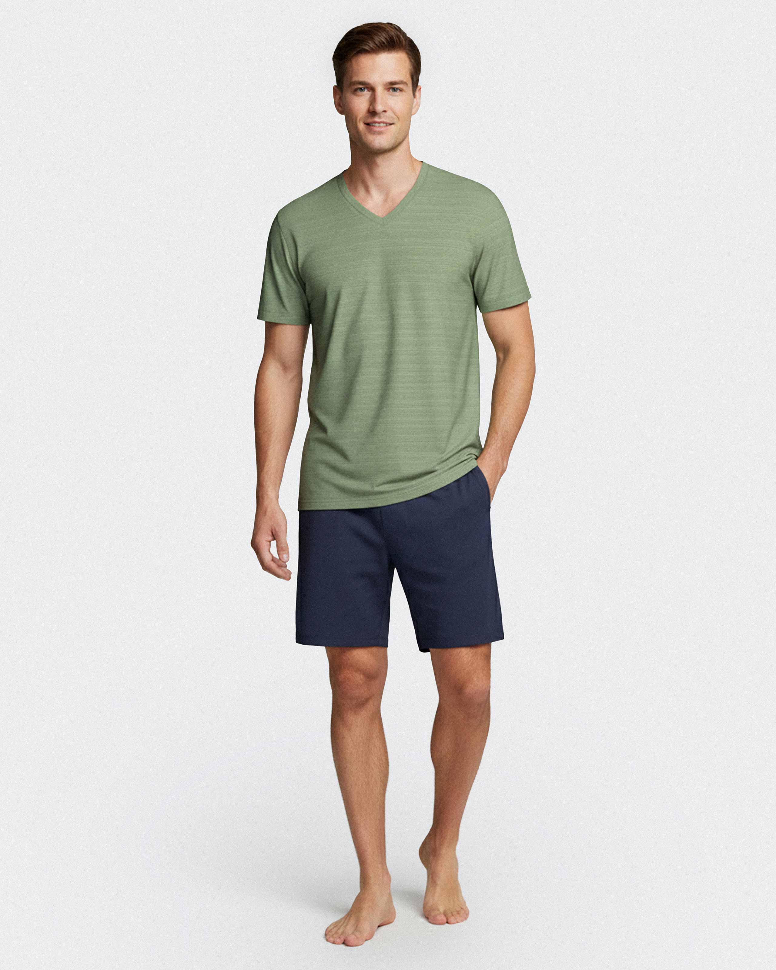 Pyjama court d'homme en Coton Modal