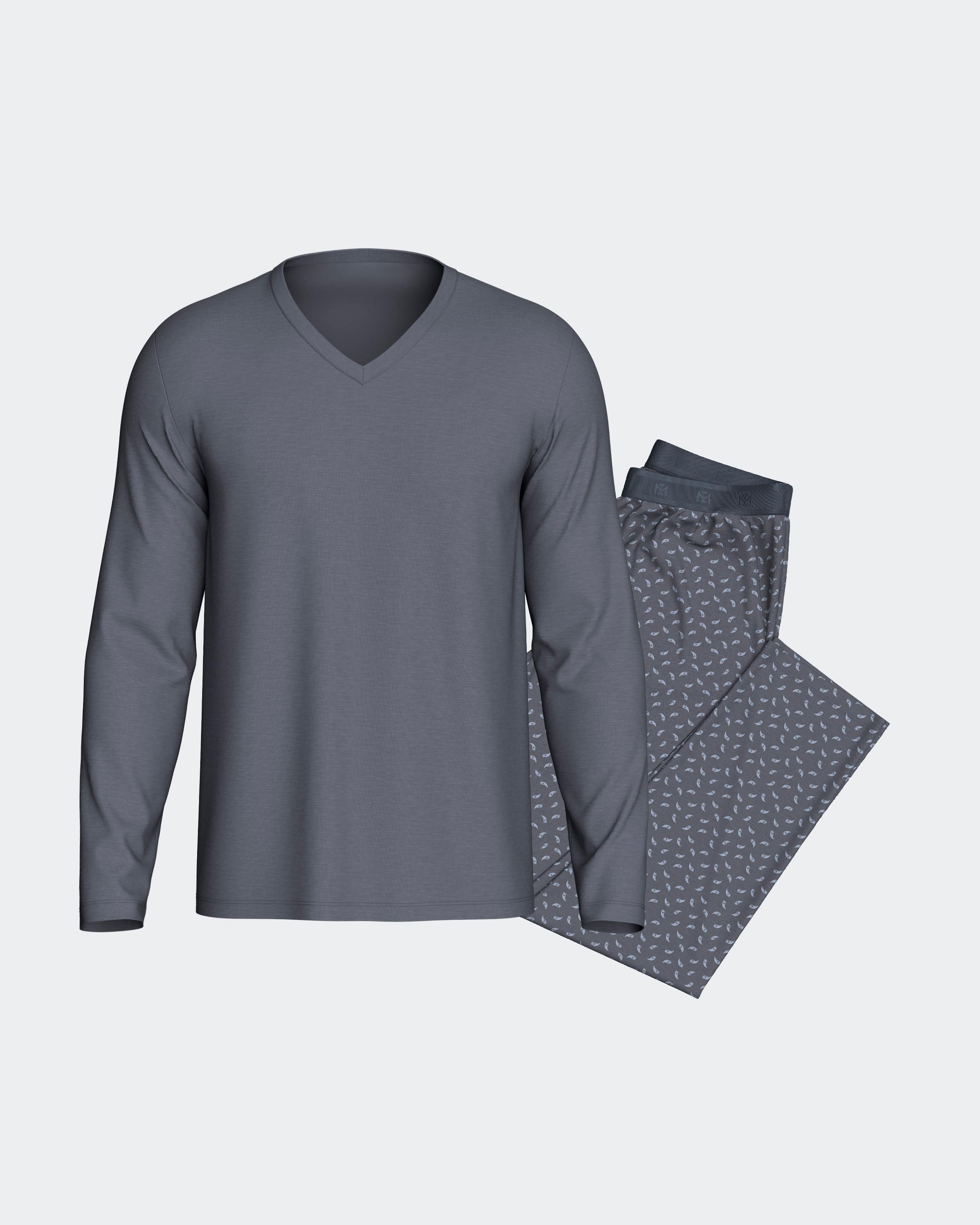 Langer Herren-Pyjama aus Lyocell
