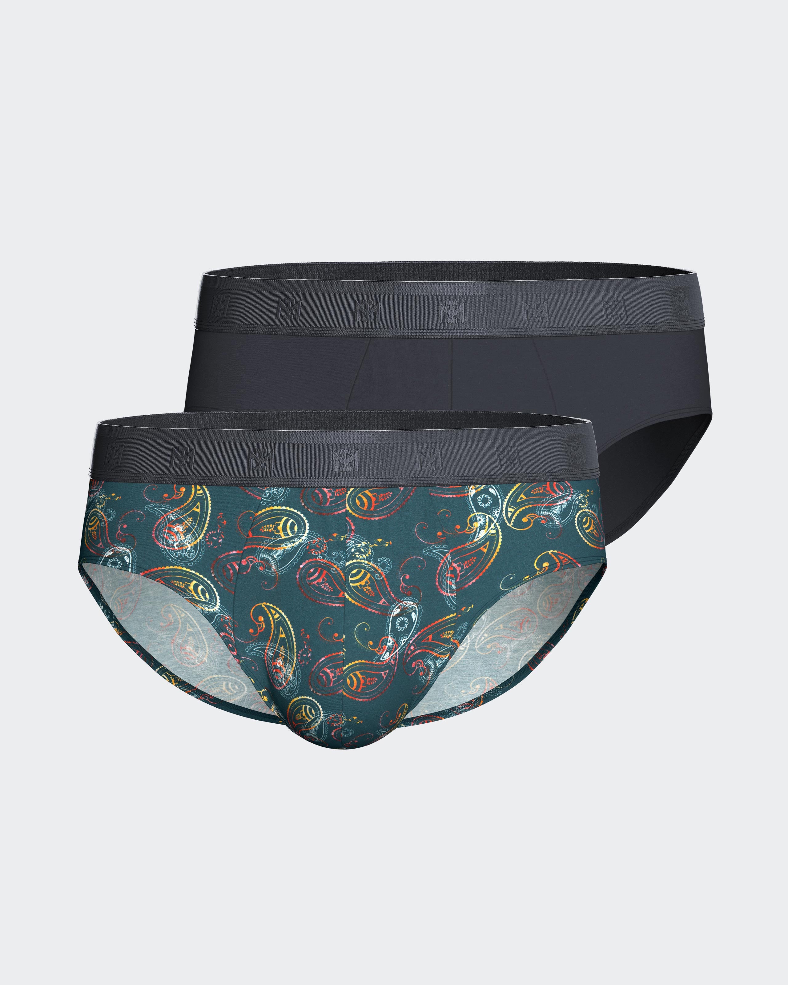 Pack de 2 Slips de homem em Lyocell