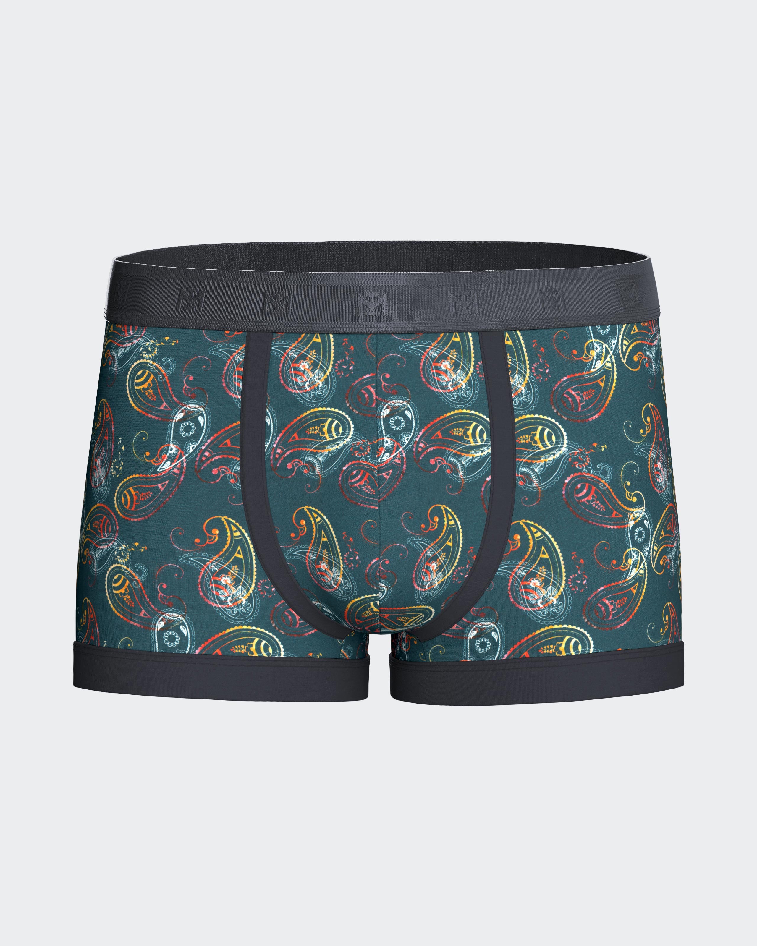 Men's boxer with cornucopia print in Lyocell