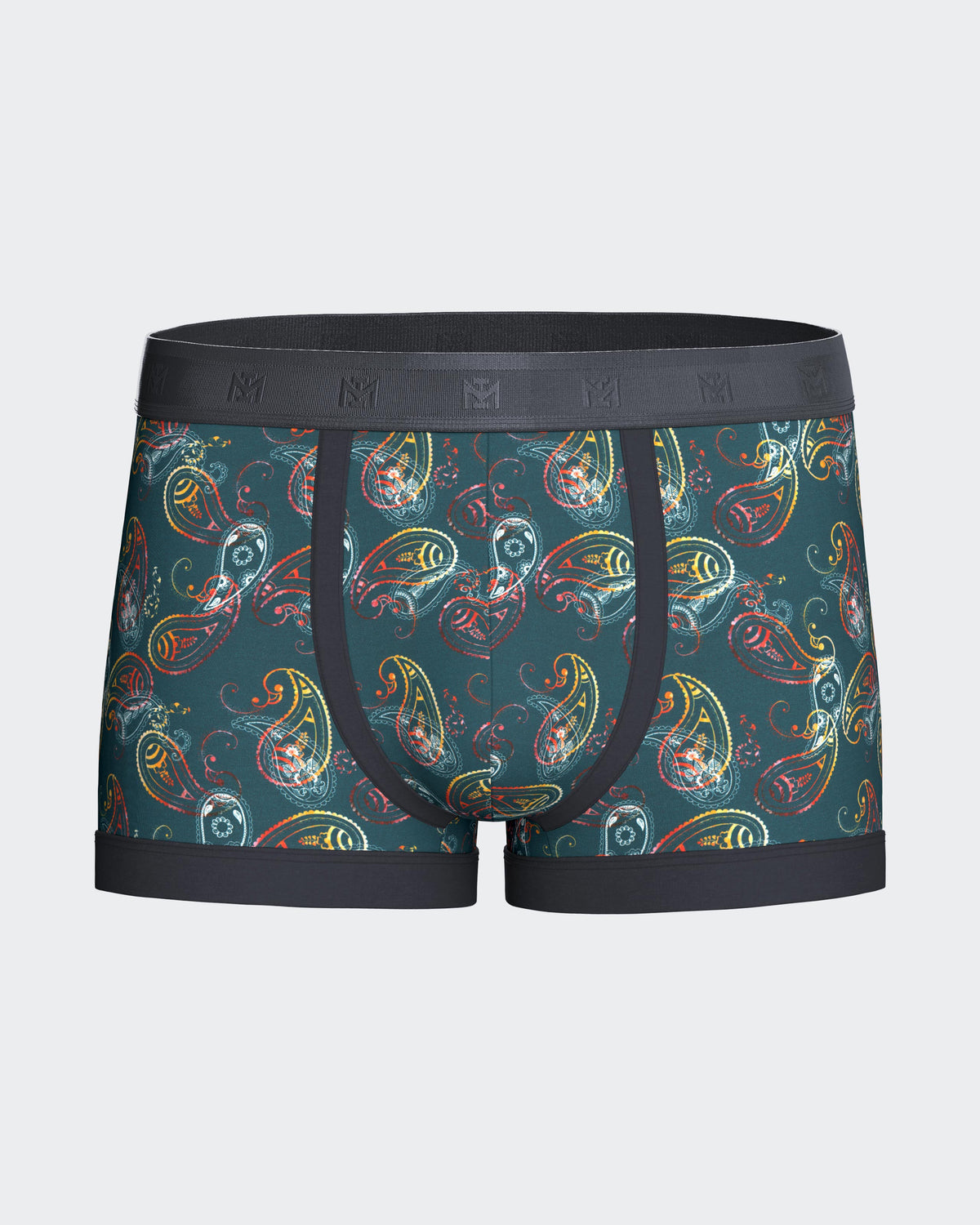 Men's boxer with cornucopia print in Lyocell