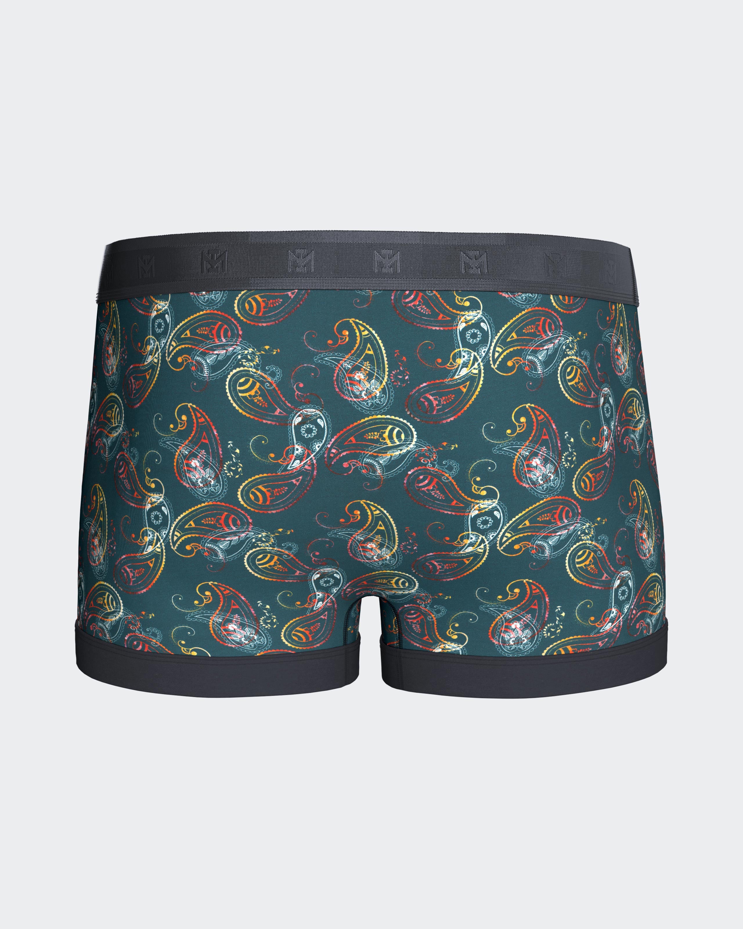 Men's boxer with cornucopia print in Lyocell