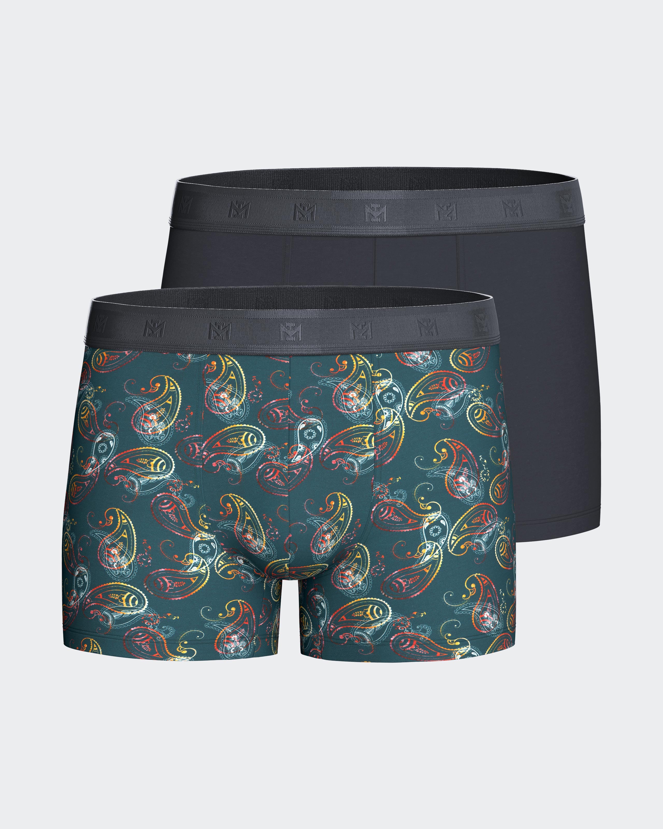 Pack of 2 men's boxer in Lyocell