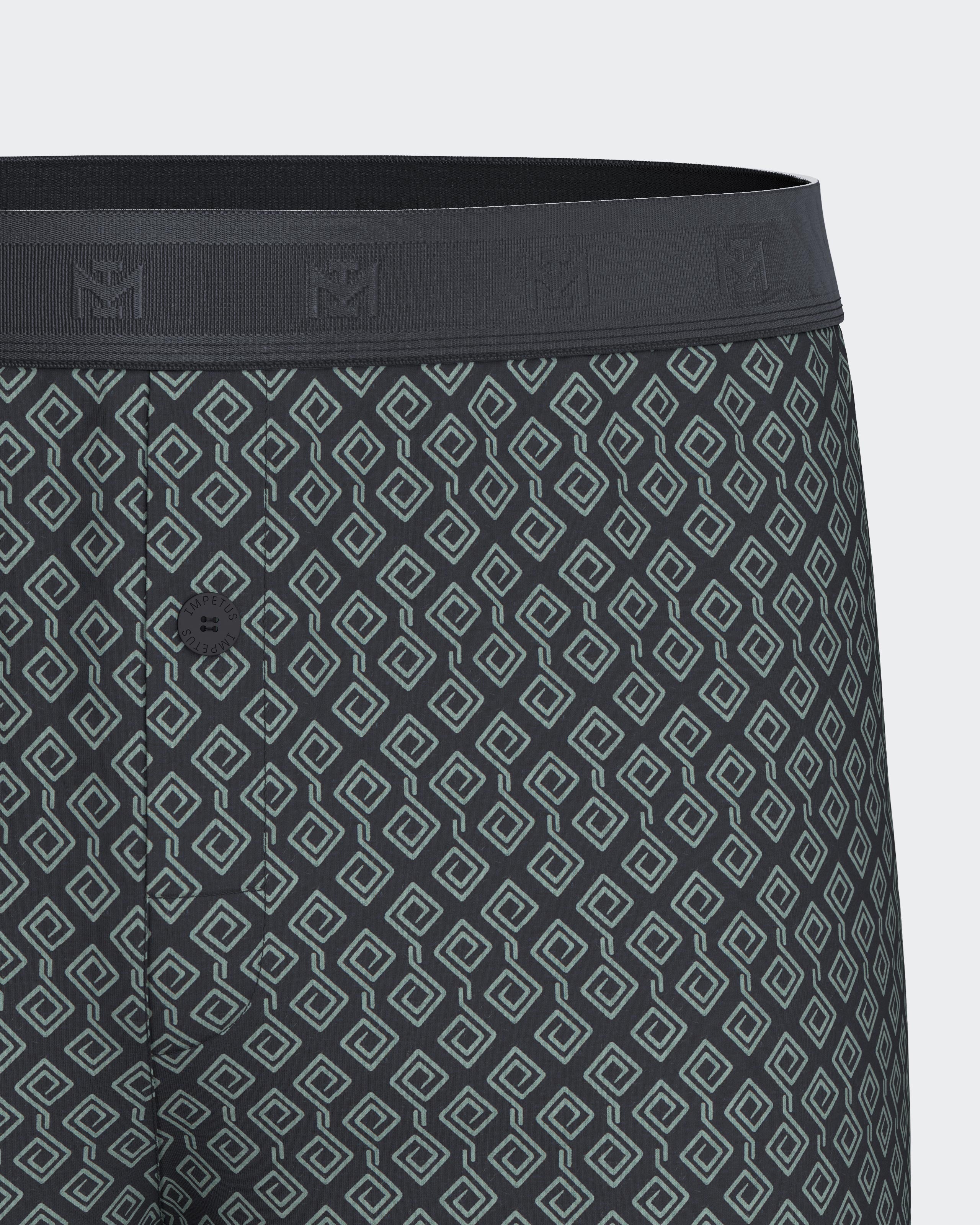 Men's button-fly boxer in Lyocell