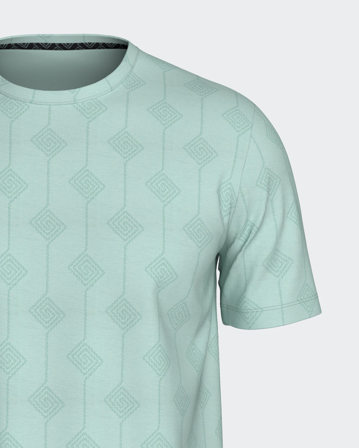 Men's printed short pyjama in Lyocell