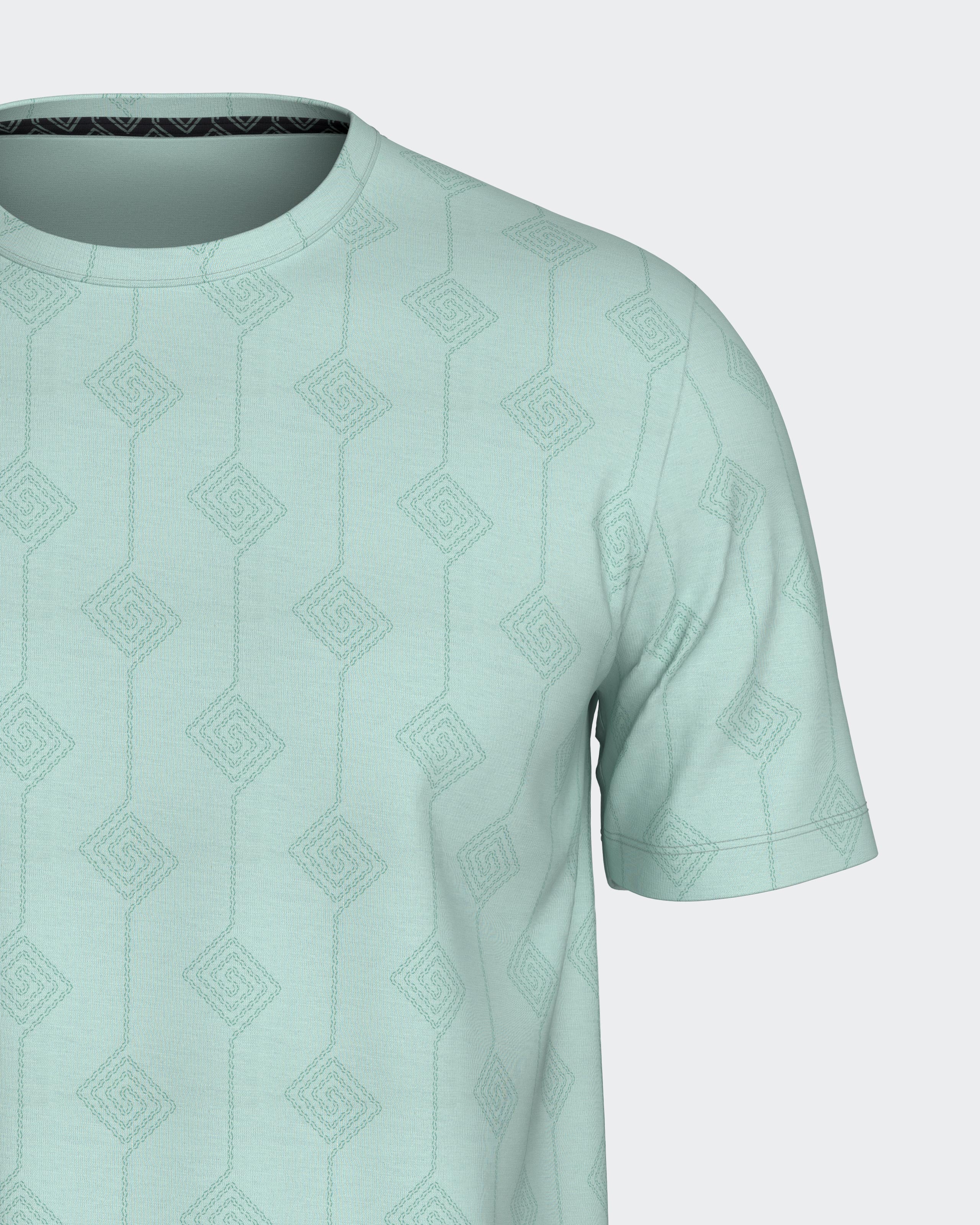 Pijama curto de homem estampado em Lyocell