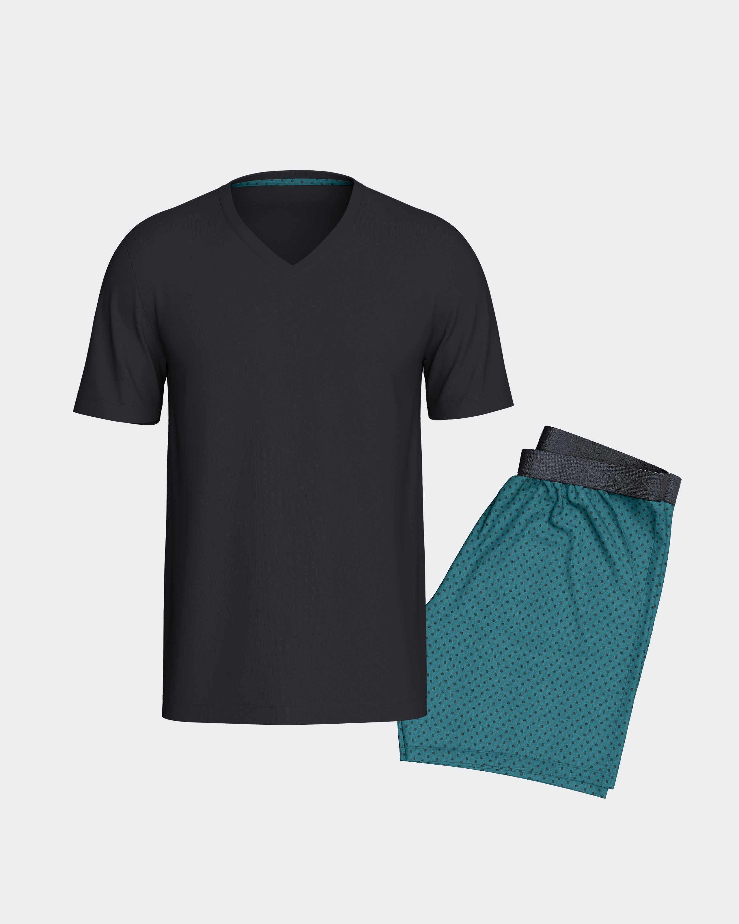 Pyjama court d'homme en Lyocell