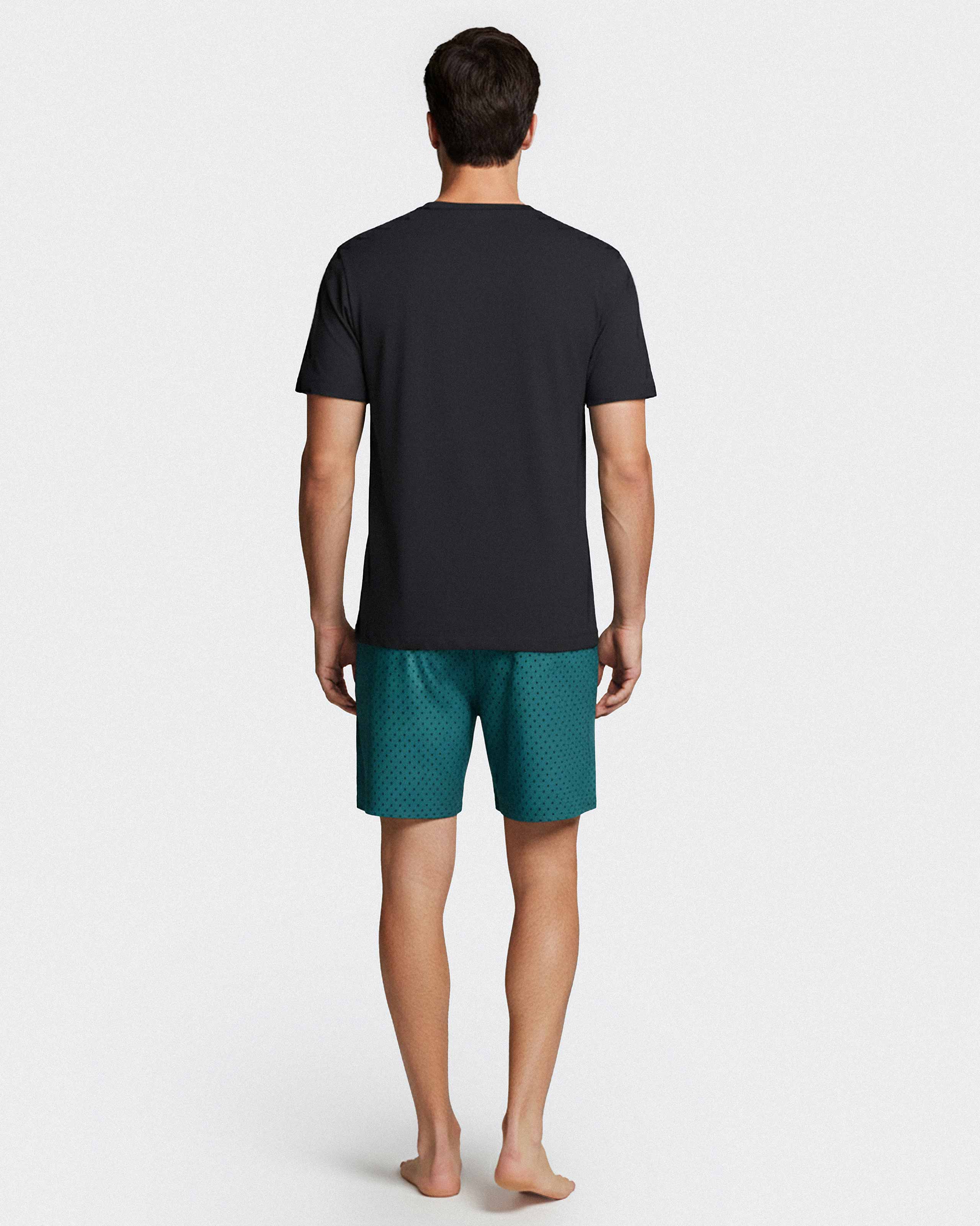 Men's short pyjama in Lyocell