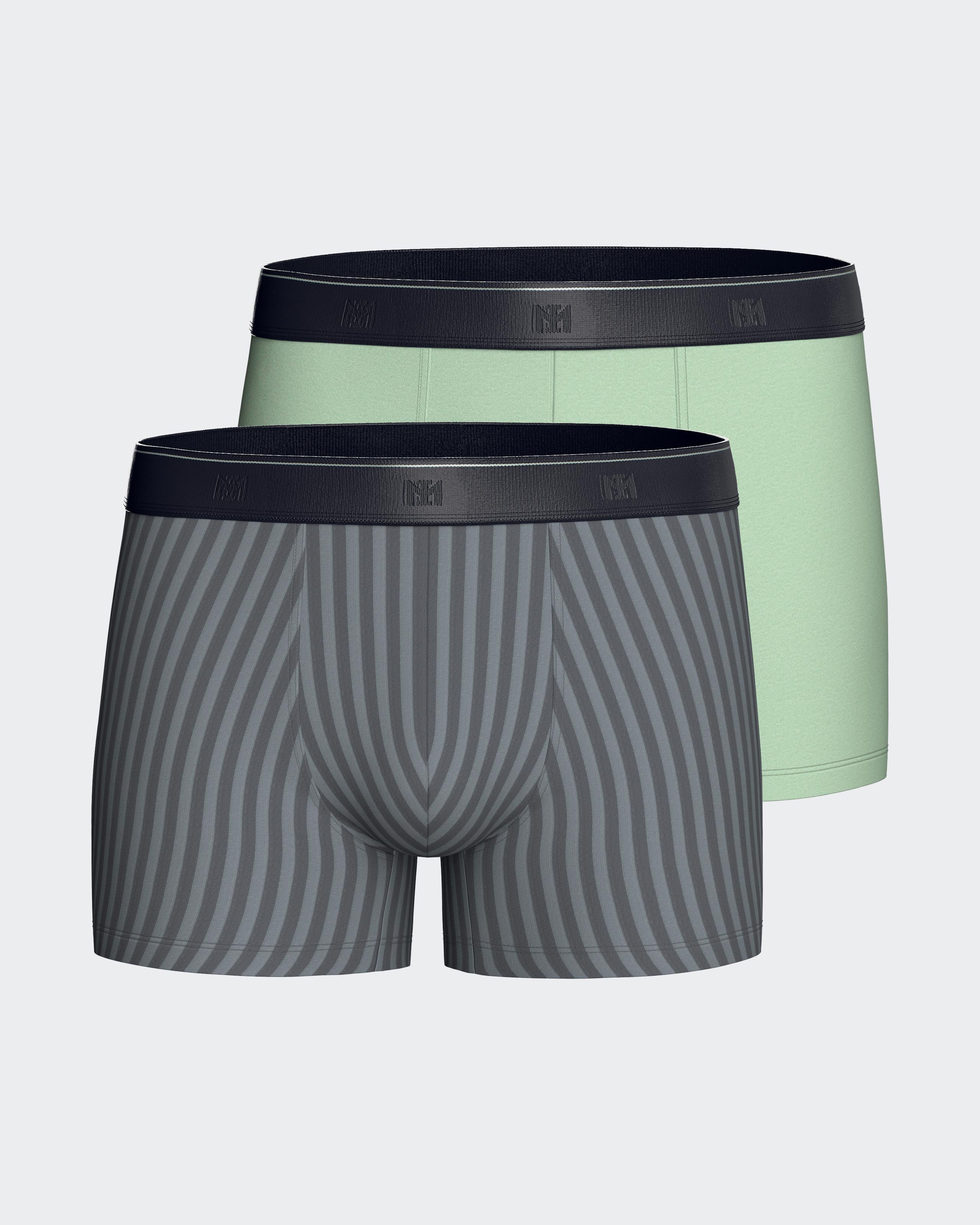 Pack of 2 men's boxers in cotton modal