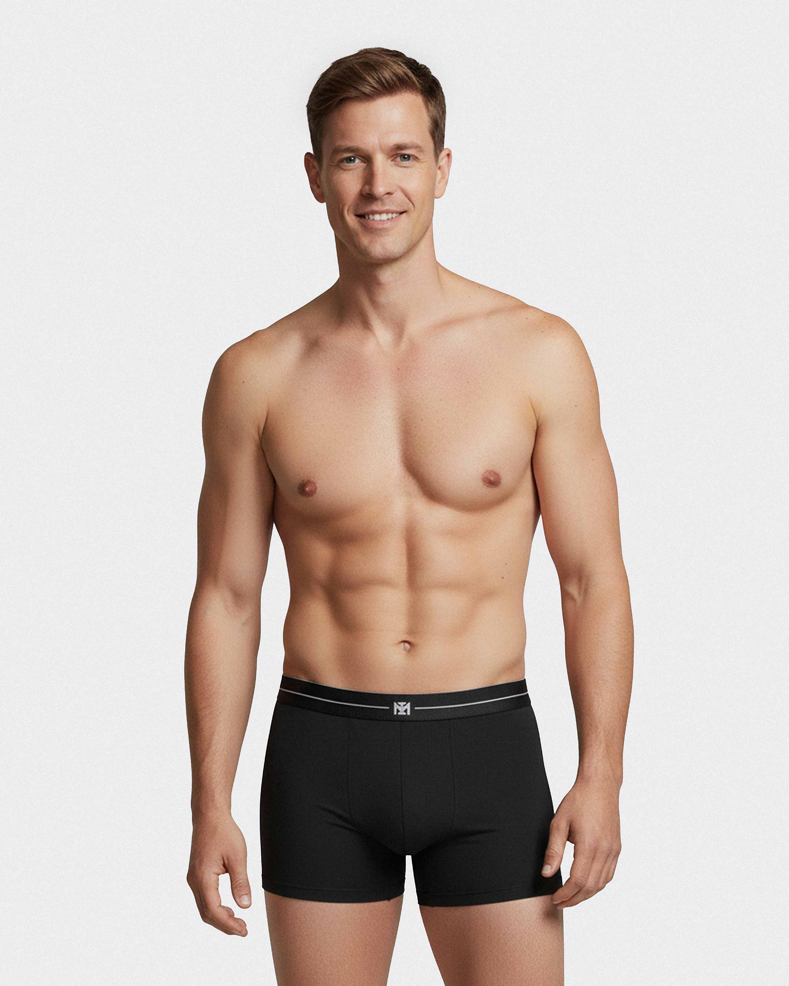 Pack of 2 men's boxers in polyamide